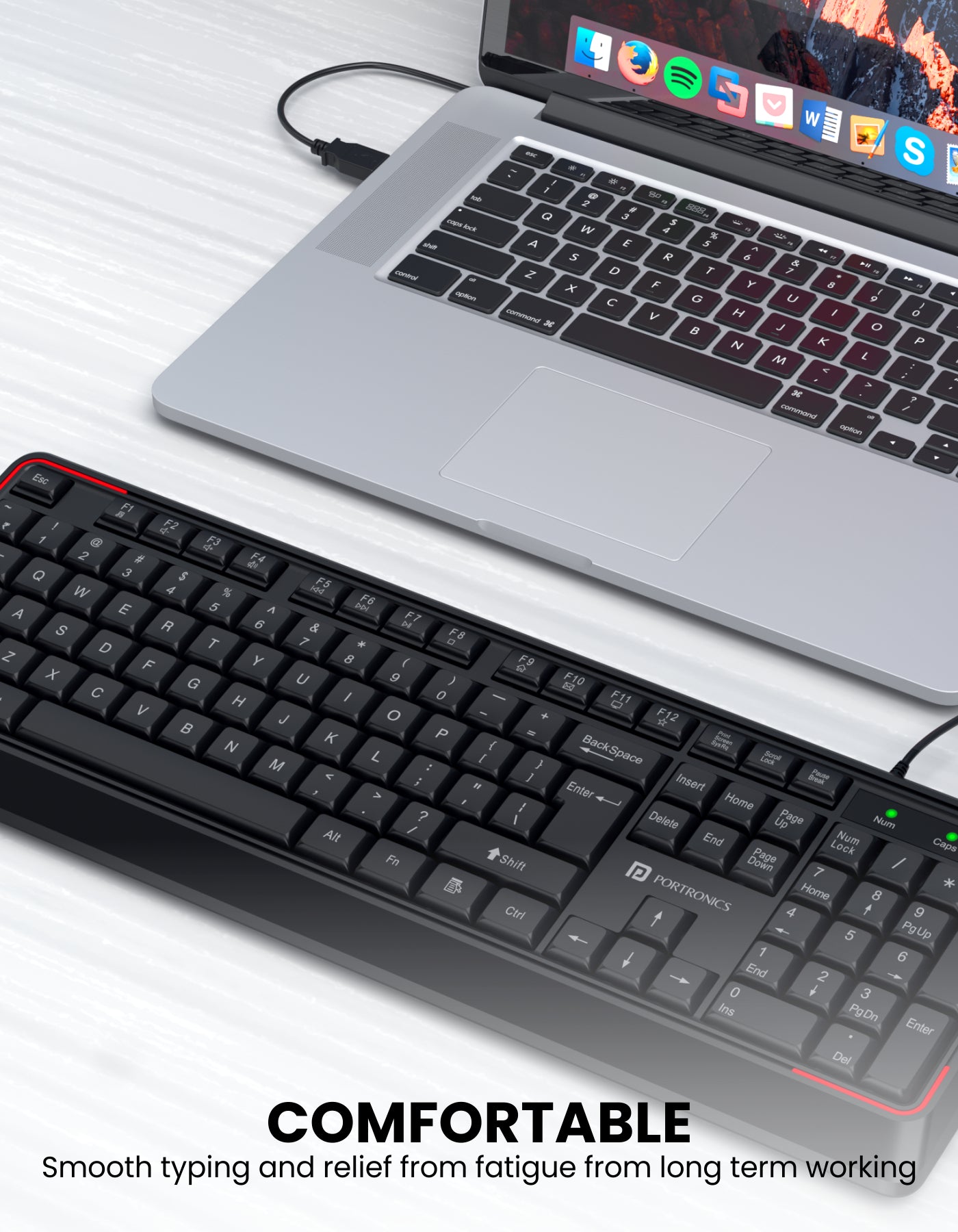 Portronics Ki-Pad wired gaming keyboard for laptop