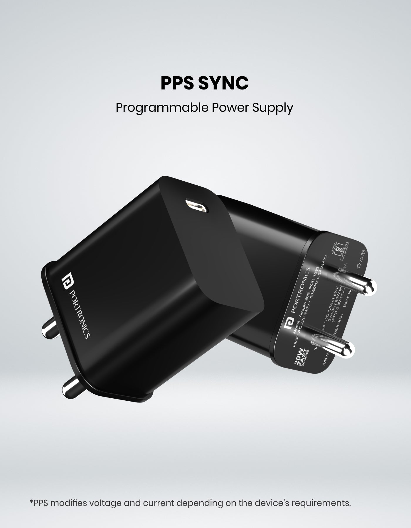 Adapto 20 - 20W Type-C PD Charger/Adapter perfect compact size