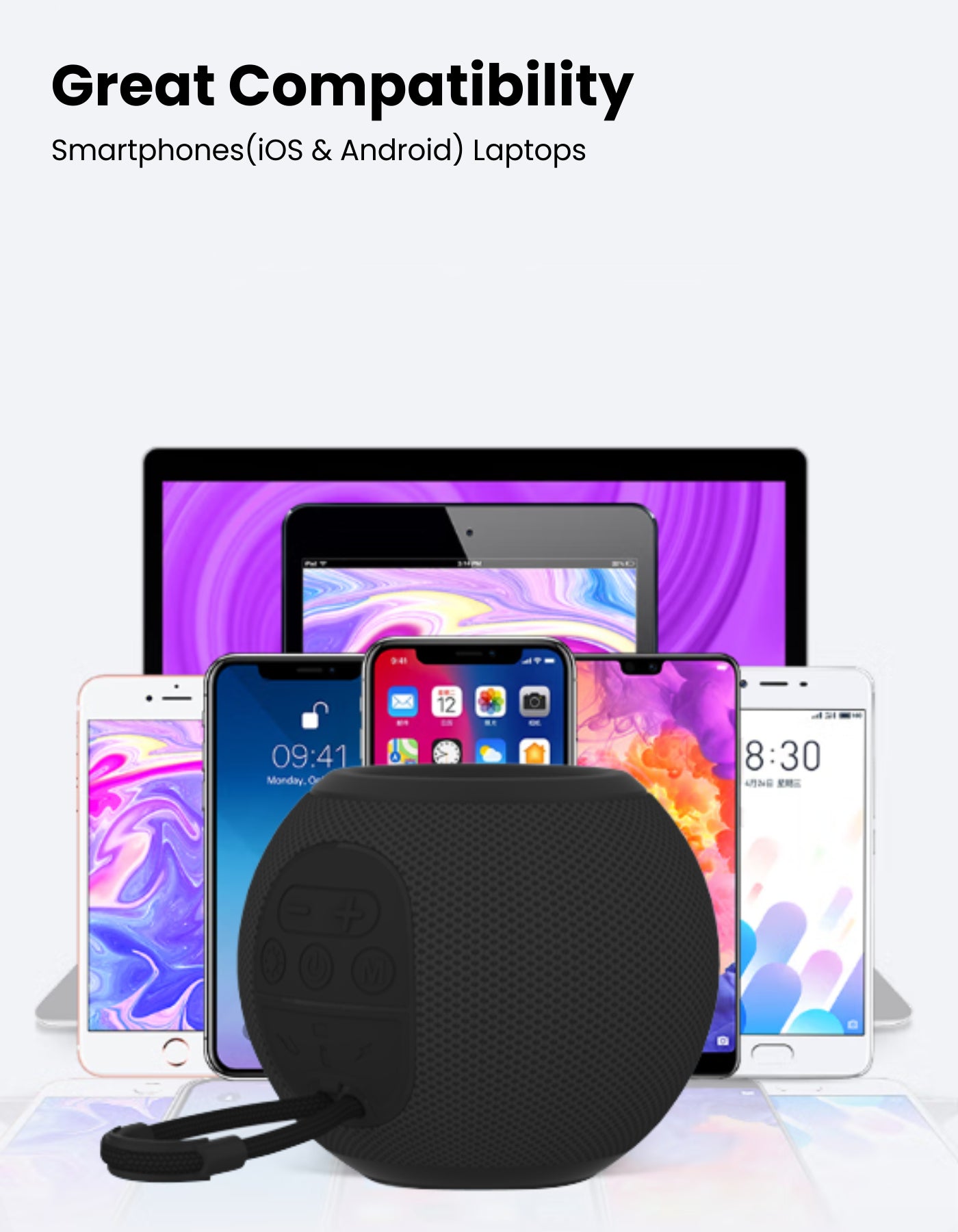 Portronics Resound Mini Bluetooth Speaker for iOS & Android
