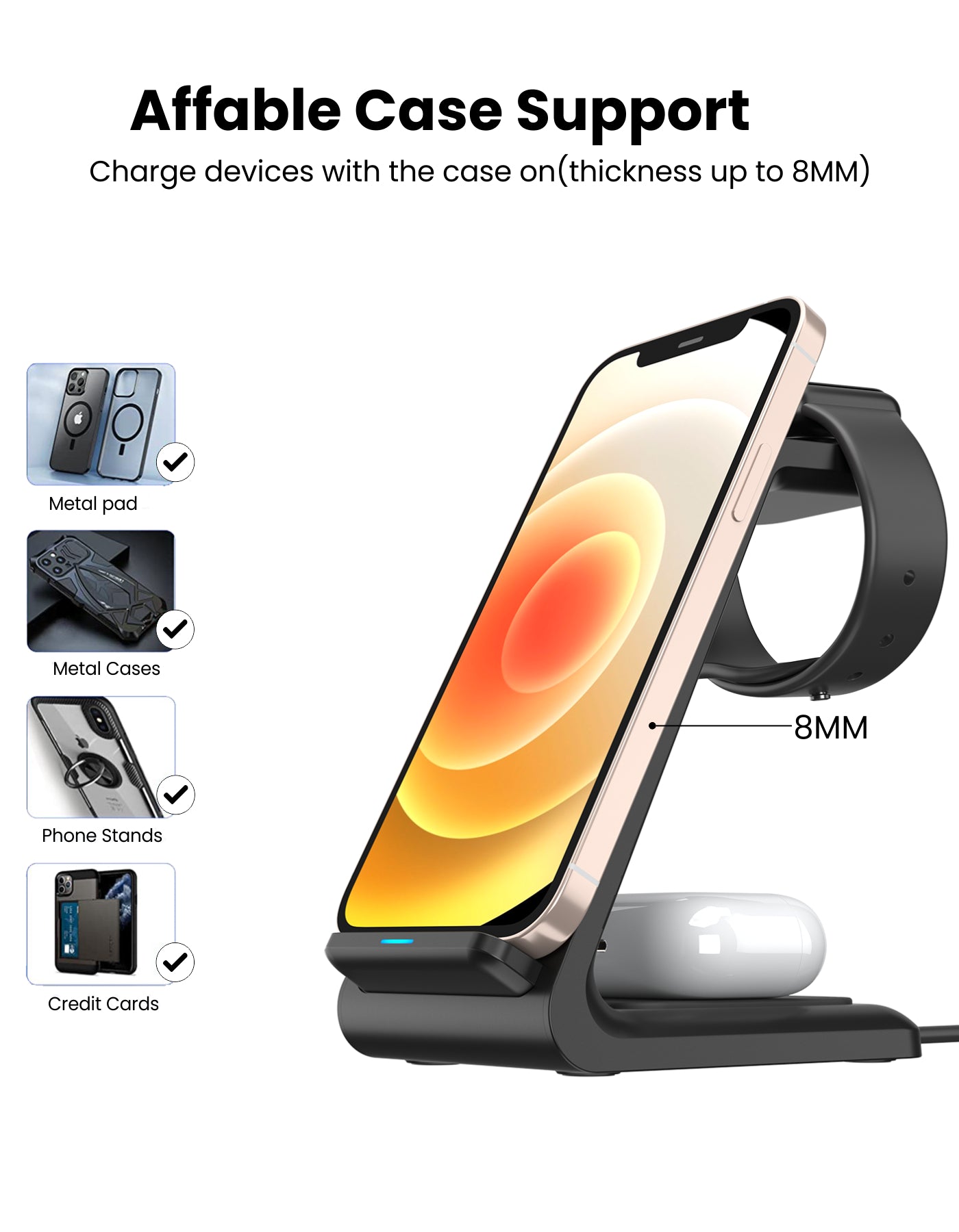 Portronics Freedom 33 Wireless Charger charge multiple devices