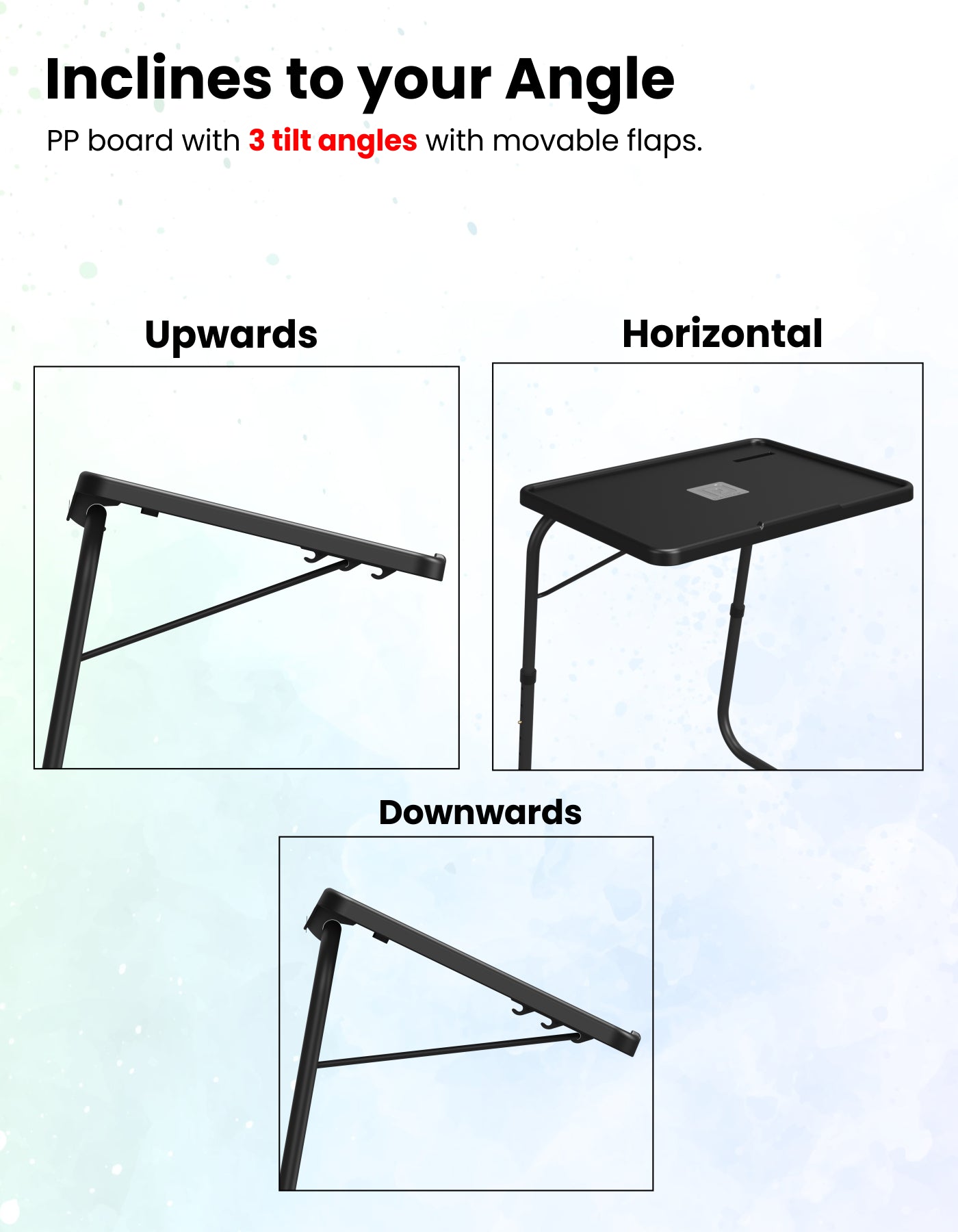 Portronics My Buddy F adjustable and portable Laptop Stand for bed find your perfect angle