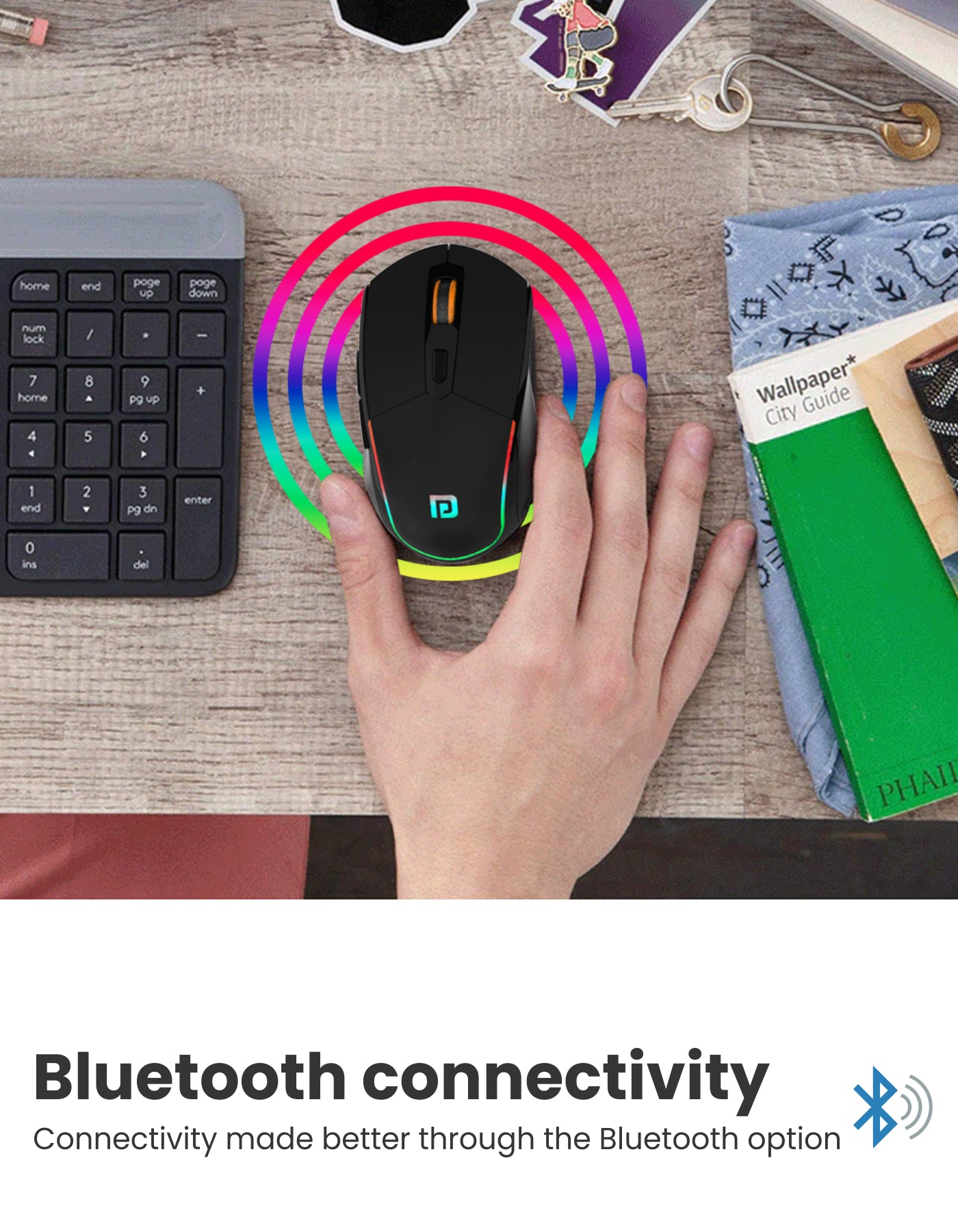 Portronics Toad One Wireless bluetooth mouse with fast connectivity