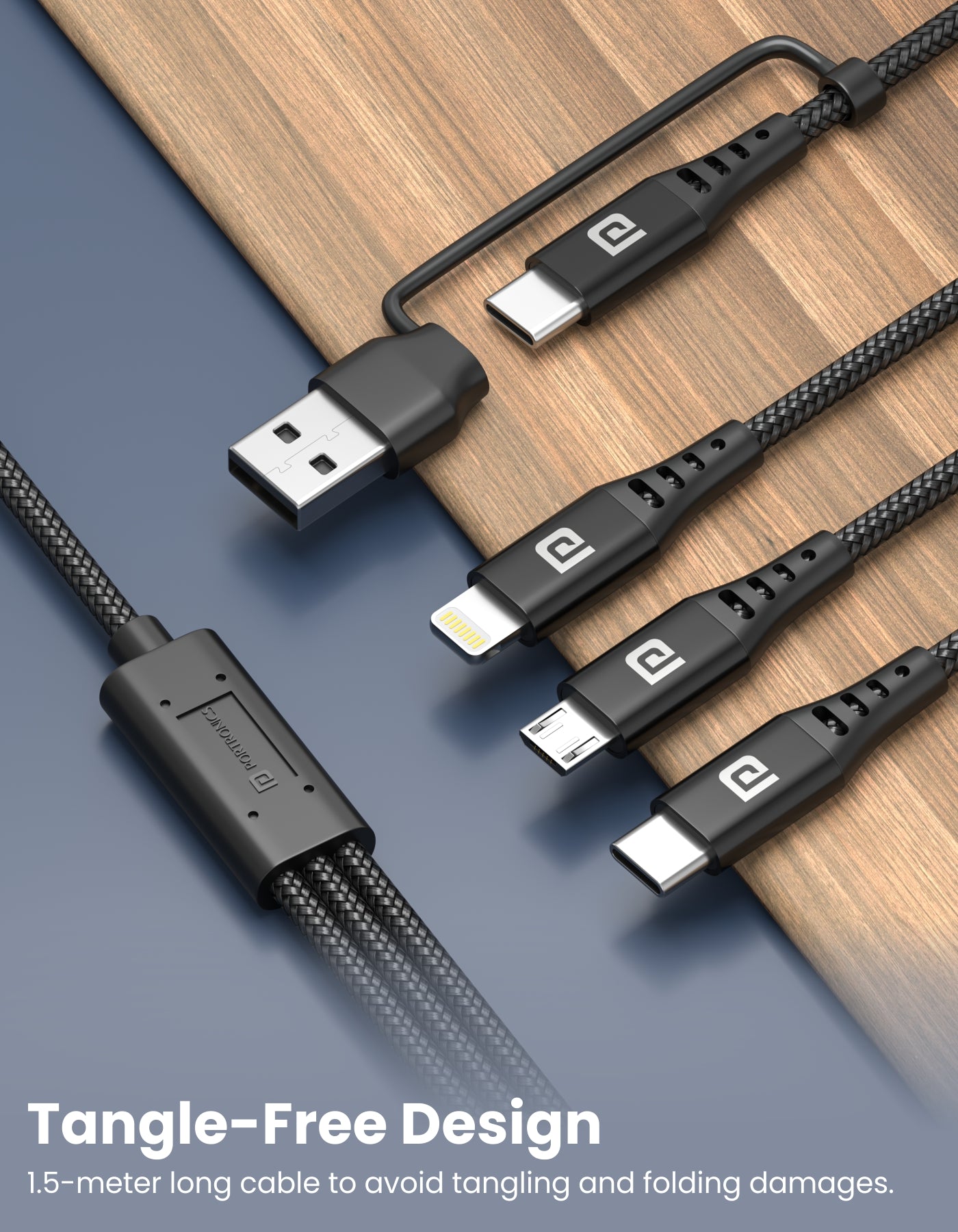 Portronics Konnect Core Plus Micro USB Cable