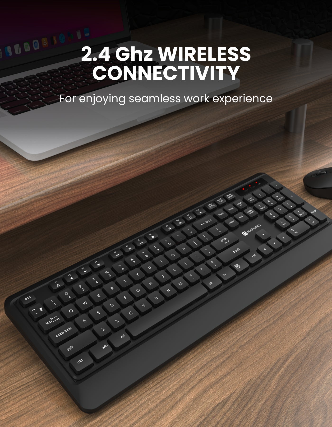 Portronics Key5  Multimedia Wireless Keyboard and  Mouse Combo