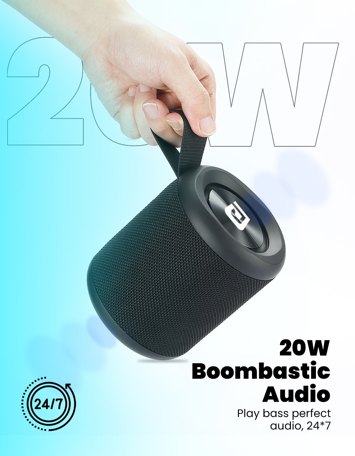 Portronics Sound Drum P 20W Wireless Bluetooth Portable Speaker price clear sound