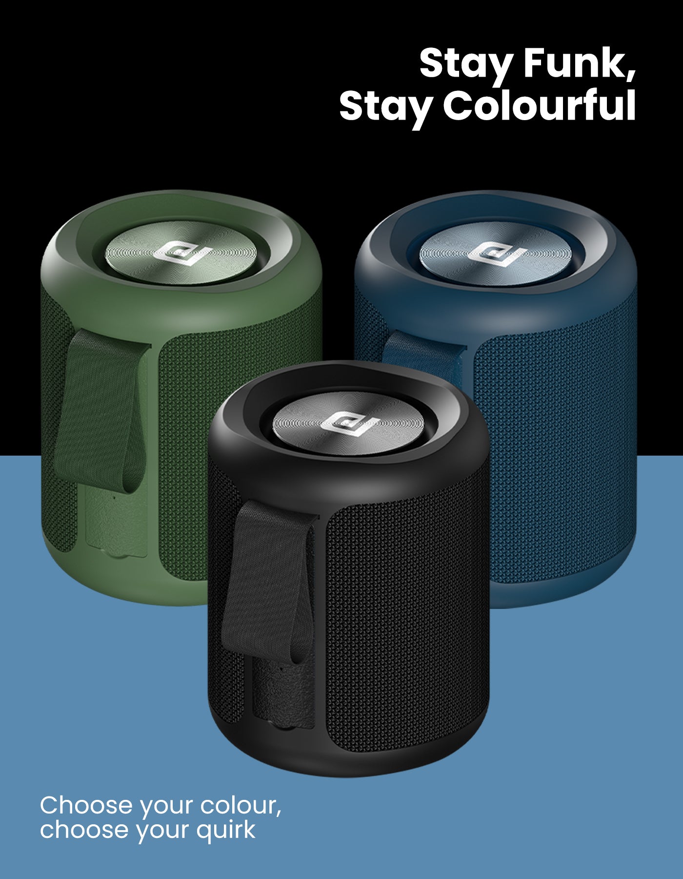 Portronics Sound Drum P 20W Wireless Bluetooth/Portable Speaker  in blue color