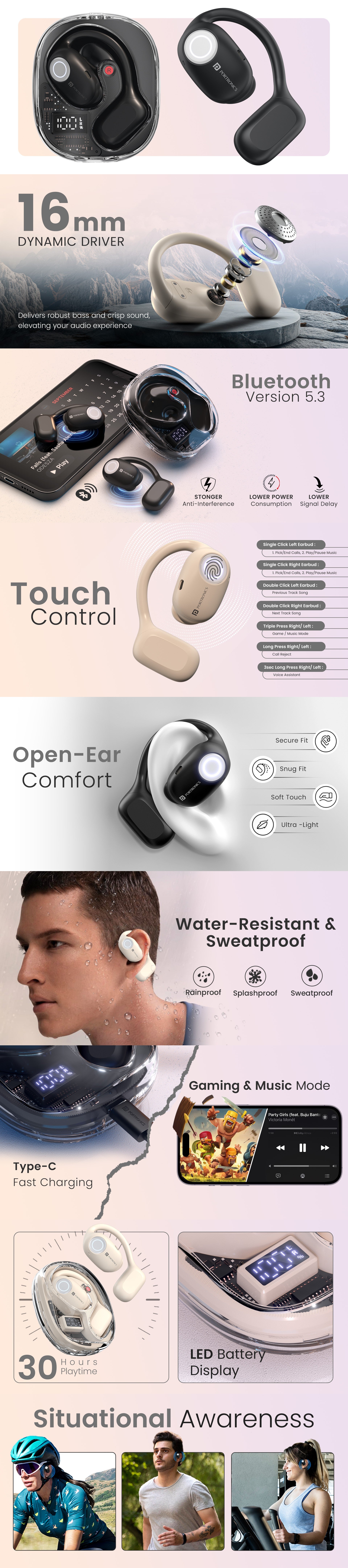 Portronics Harmonics Twins 30 earbuds with active noise cancellation | Best TWS earbuds online| earbuds at low price| best anc earbuds in India