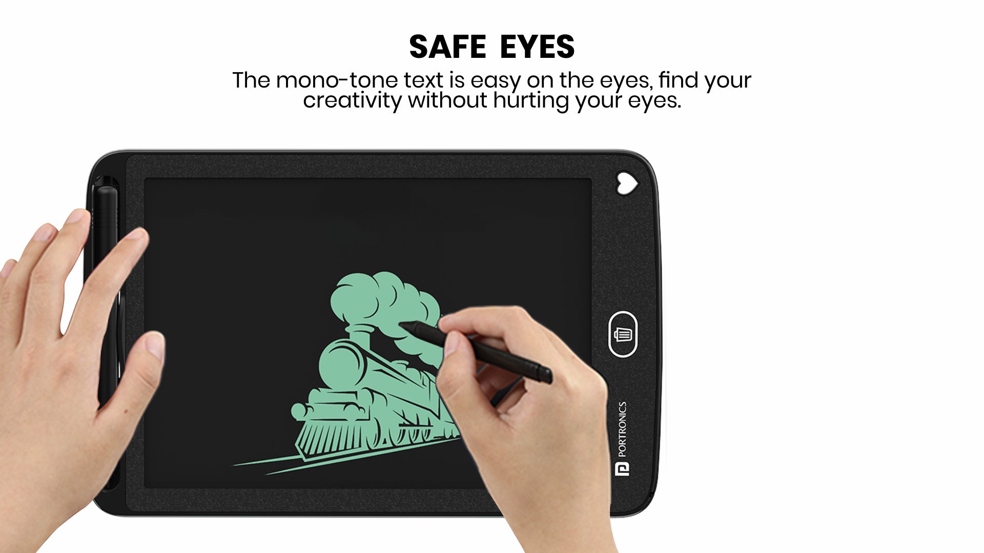  Portronics Ruffpad 8.5E Digital LCD writing Tablet/Pad with Stylus