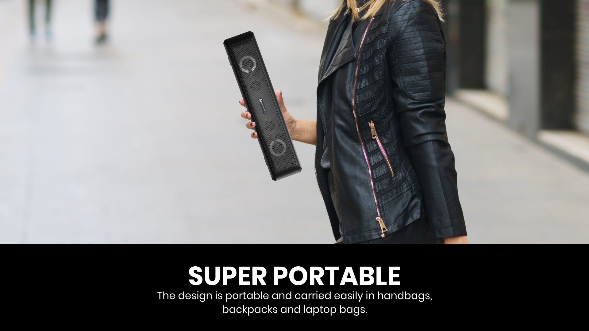 Portronics In Tune 3 Portable Soundbar design