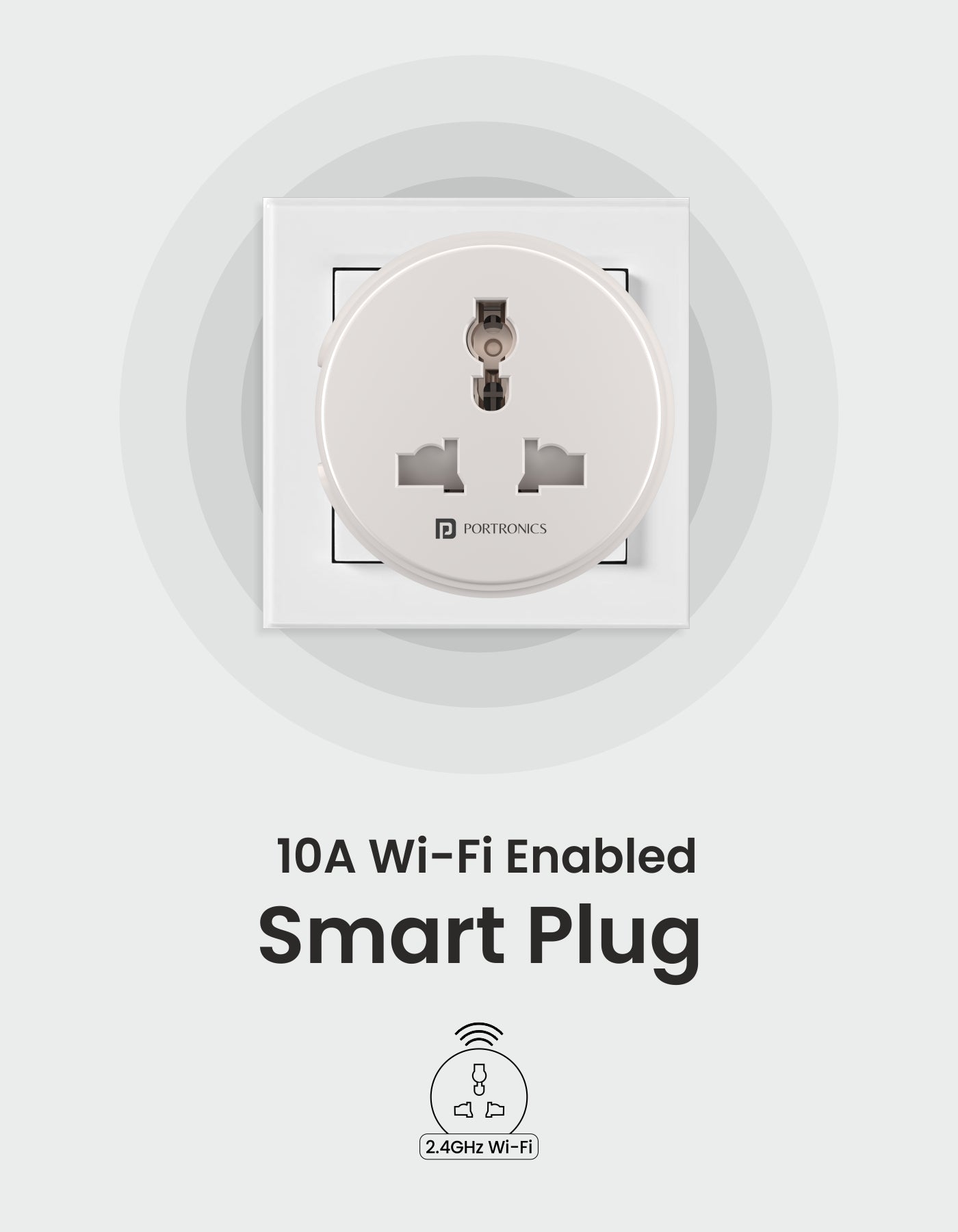 Buy Portronics Splug 16 Wifi 16A Smart Plug Compatible with Alexa