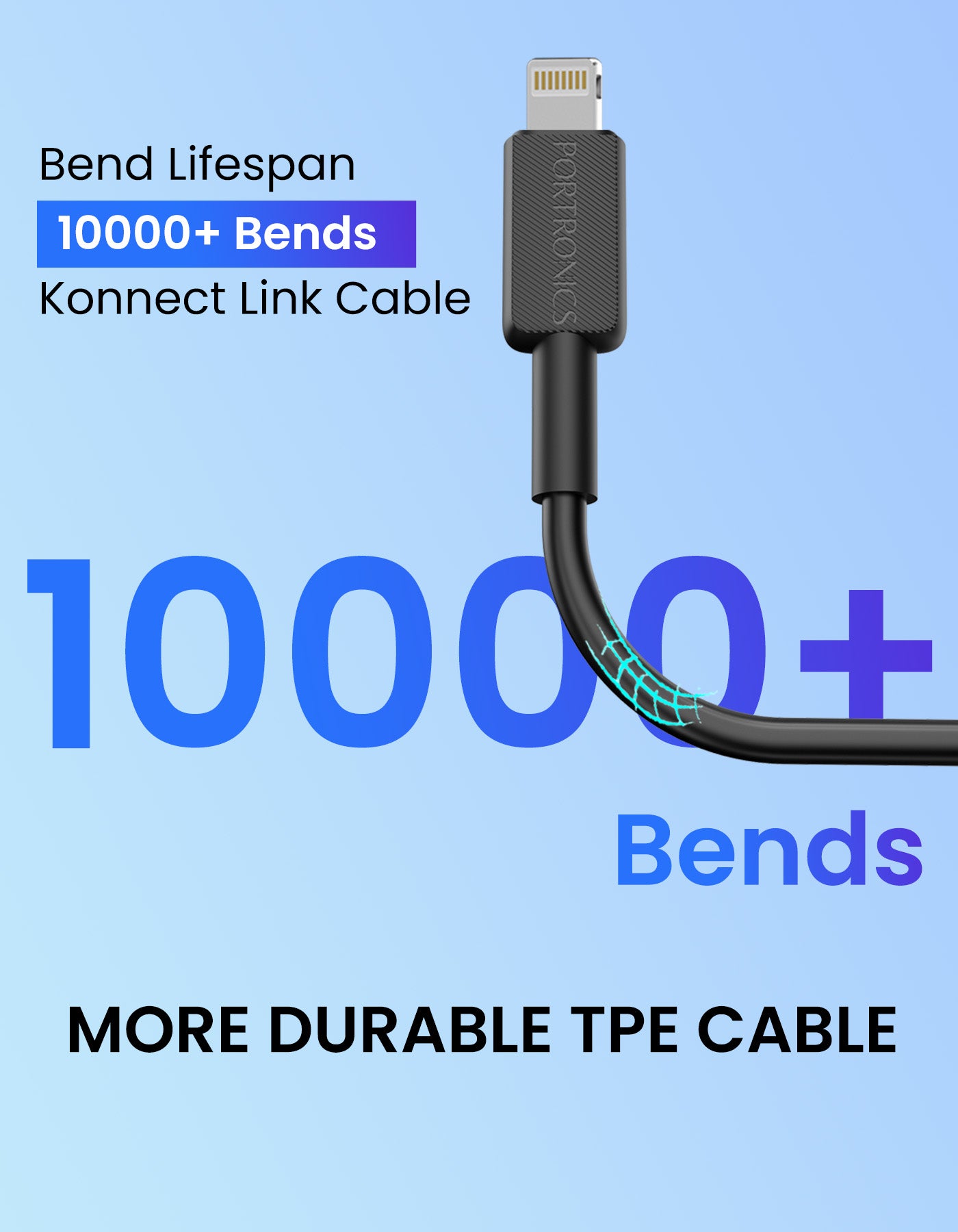 Konnect Link CL - Type C to 8 pin fast charging cable