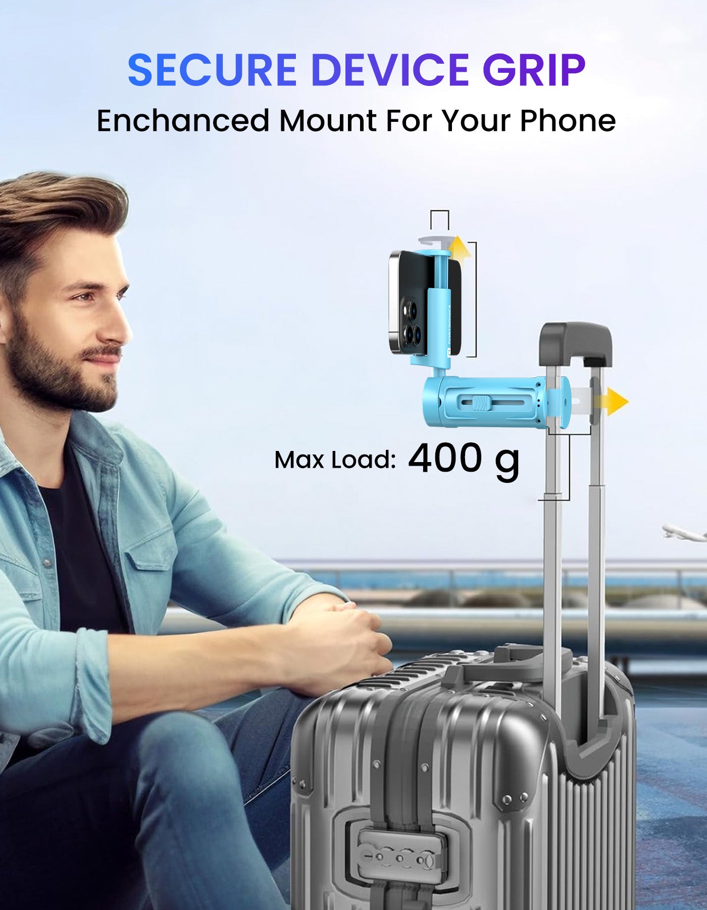 Portronics Mobile holder MoBot Clip