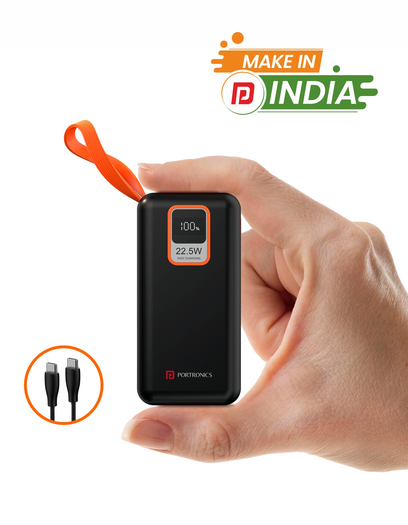 Portronics Ampbox 10k 10000mah Power bank with 22.5w fast pd charging