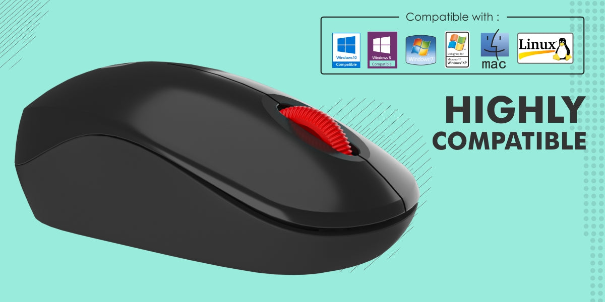 Portronics Toad 12 Wireless Mouse high compatibility 