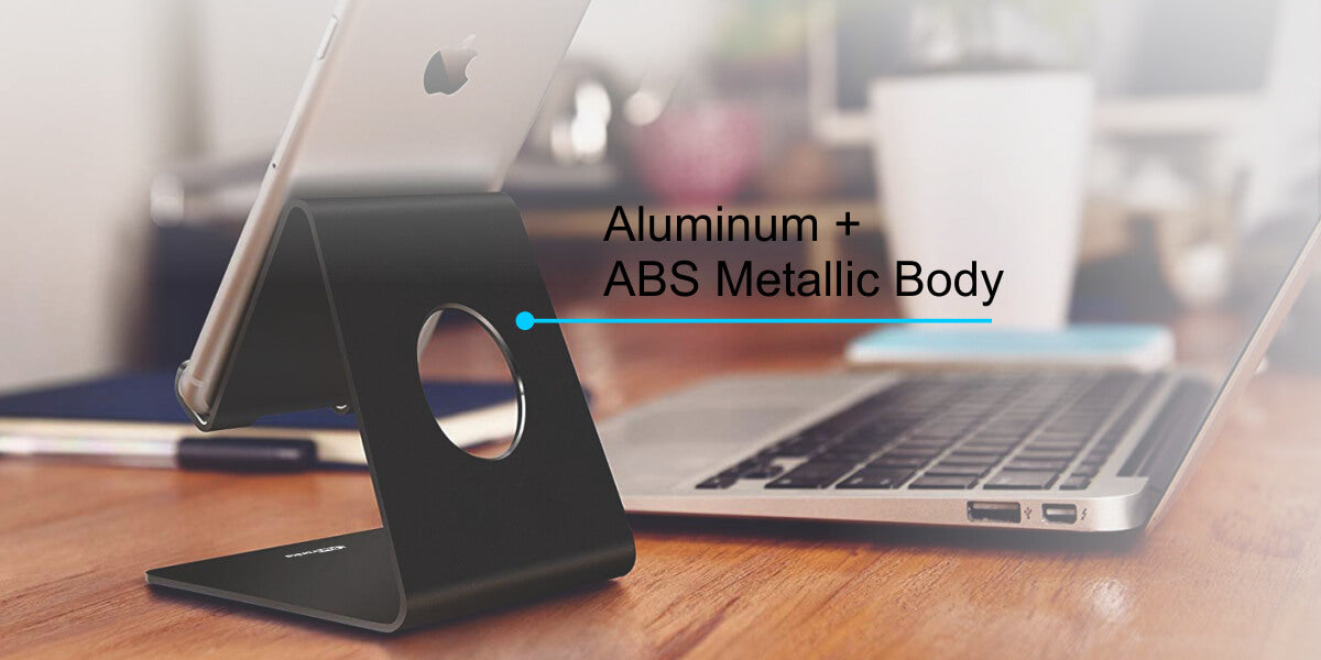 Portronics Modesk Phone | Mobile Stand/Holder with alluminium body