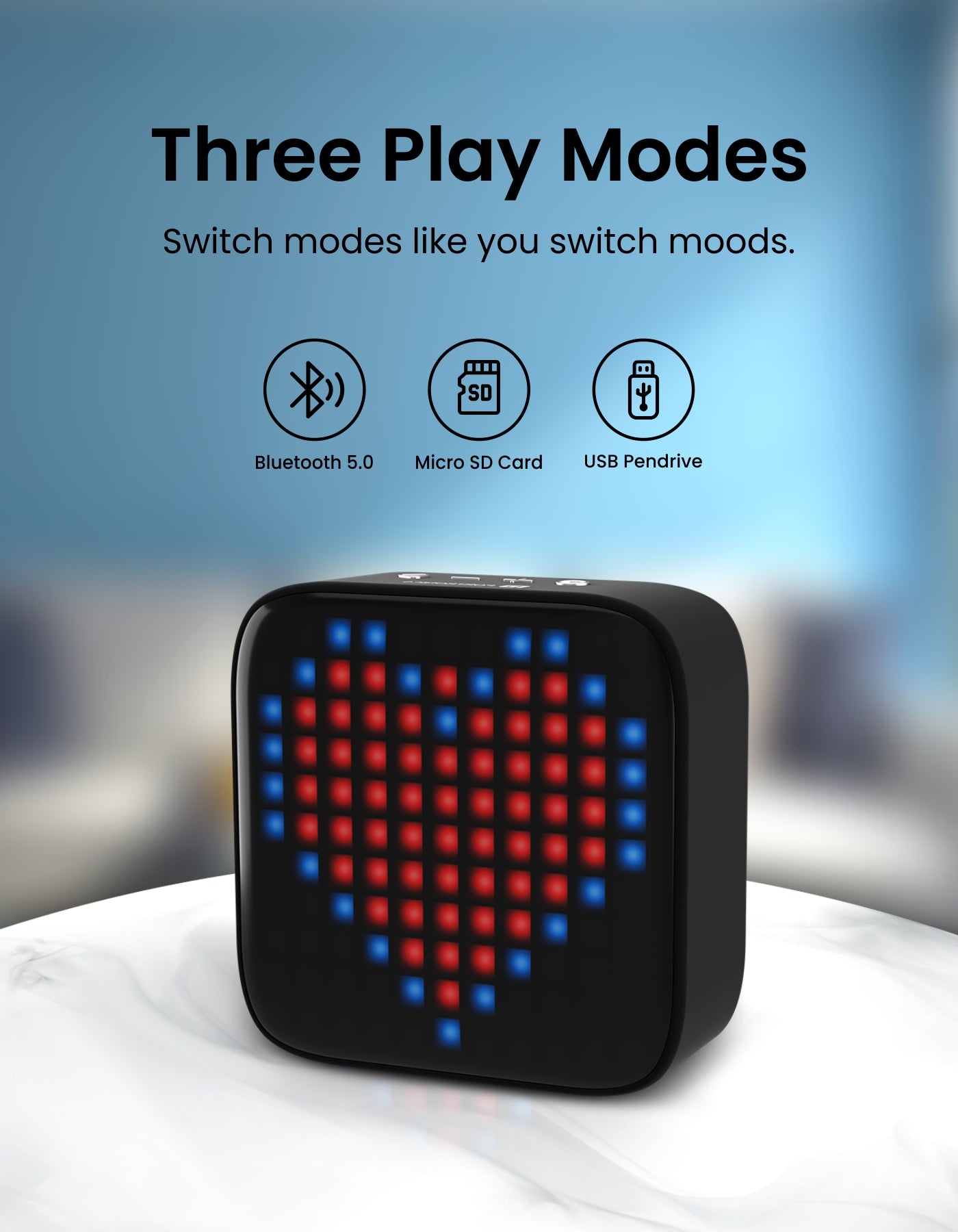 Portronics Pixel - Best Wireless Bluetooth Speaker  multi connectivity functions