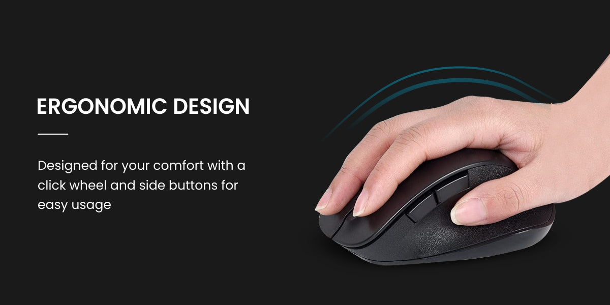 Portronics Toad 24 Best bluetooth mouse for laptop with ergonomic design