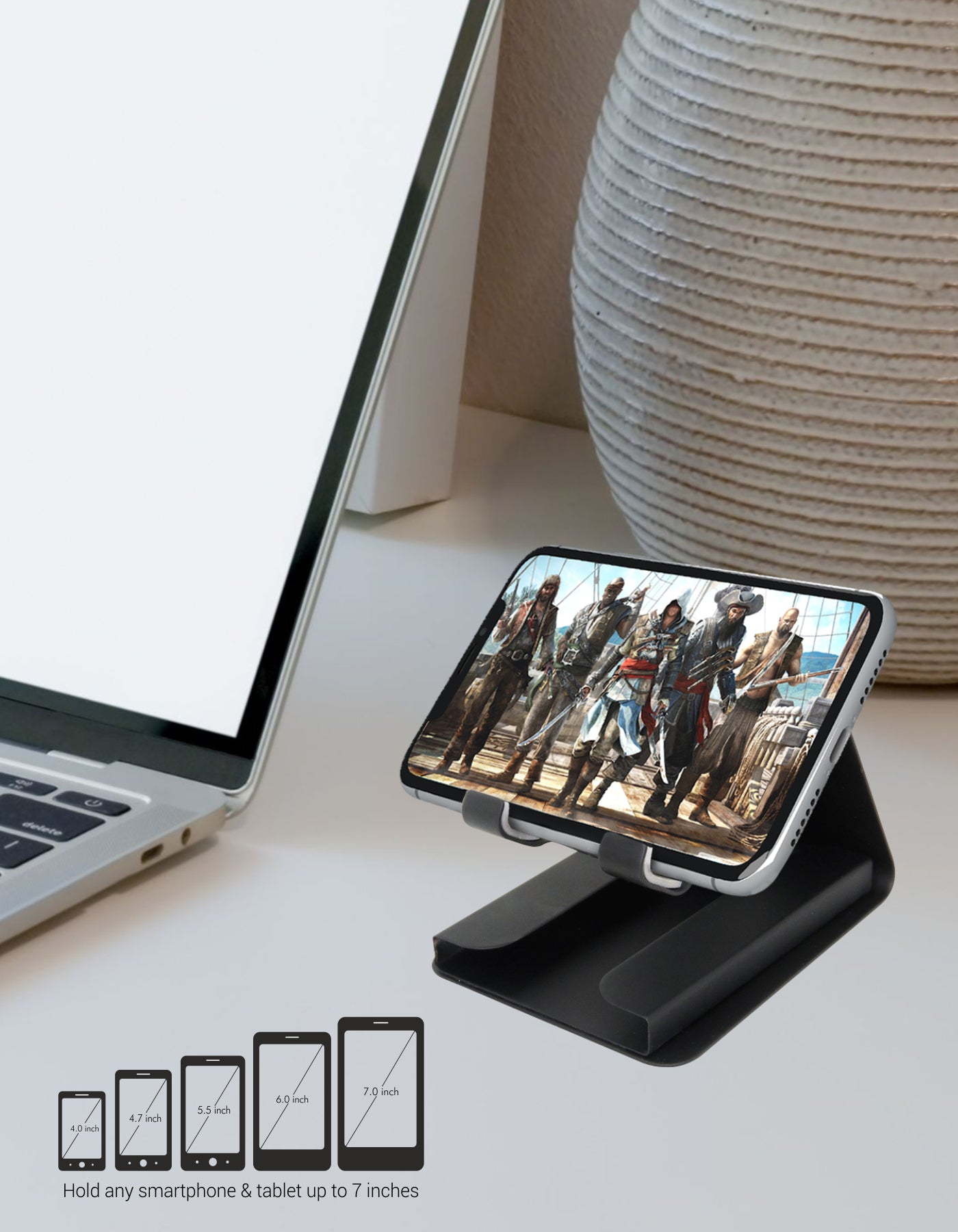 Portronics Modesk Plus : Mobile/Phone Holder Stand comfortable with many devices 