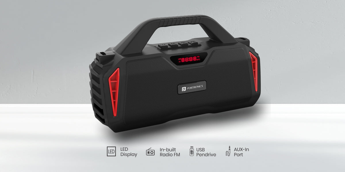 Buy Portronics chime wireless portable party speaker