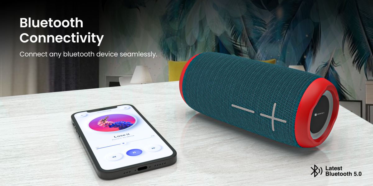 Portronics  Breeze 3 Portable Bluetooth Party Speaker fast bluetooth connectivity