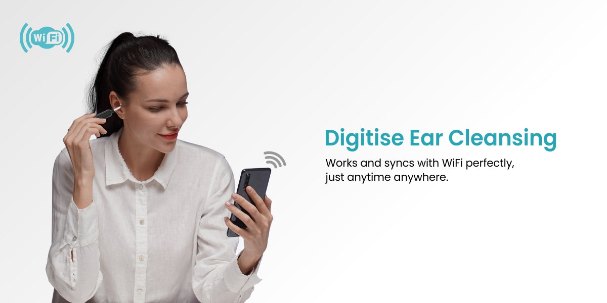 Portronics ear cleaner camera connect with wifi