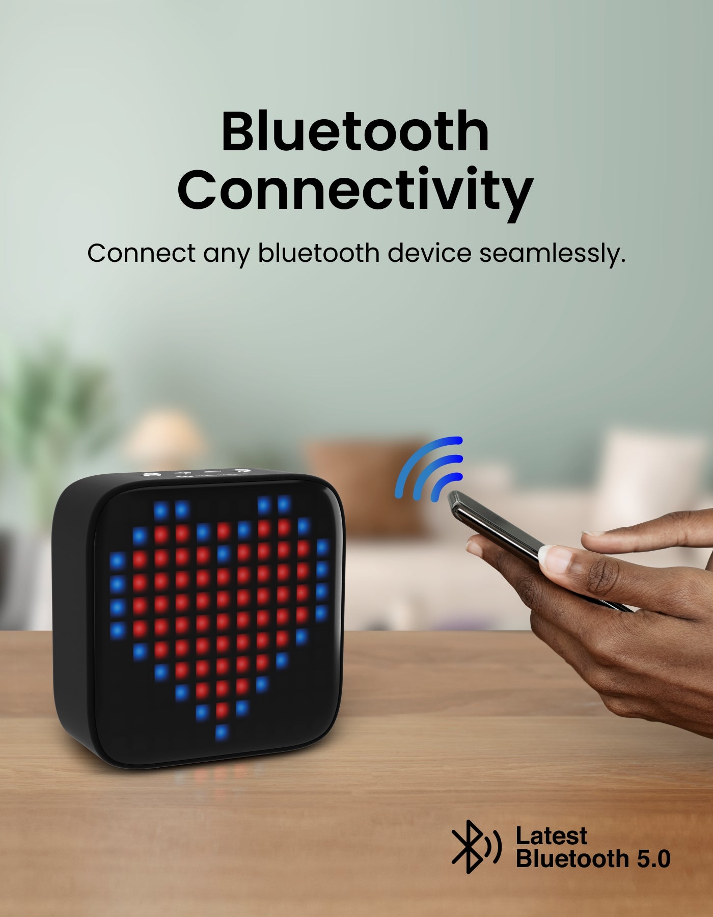 Portronics Pixel - Wireless mini Bluetooth Speaker fast connectivity bluetooth5.0