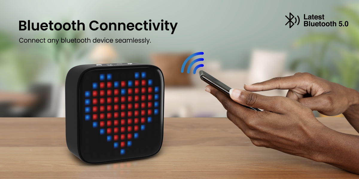 Portronics Pixel - Mini Portable Wireless Bluetooth Speaker fast connectivity