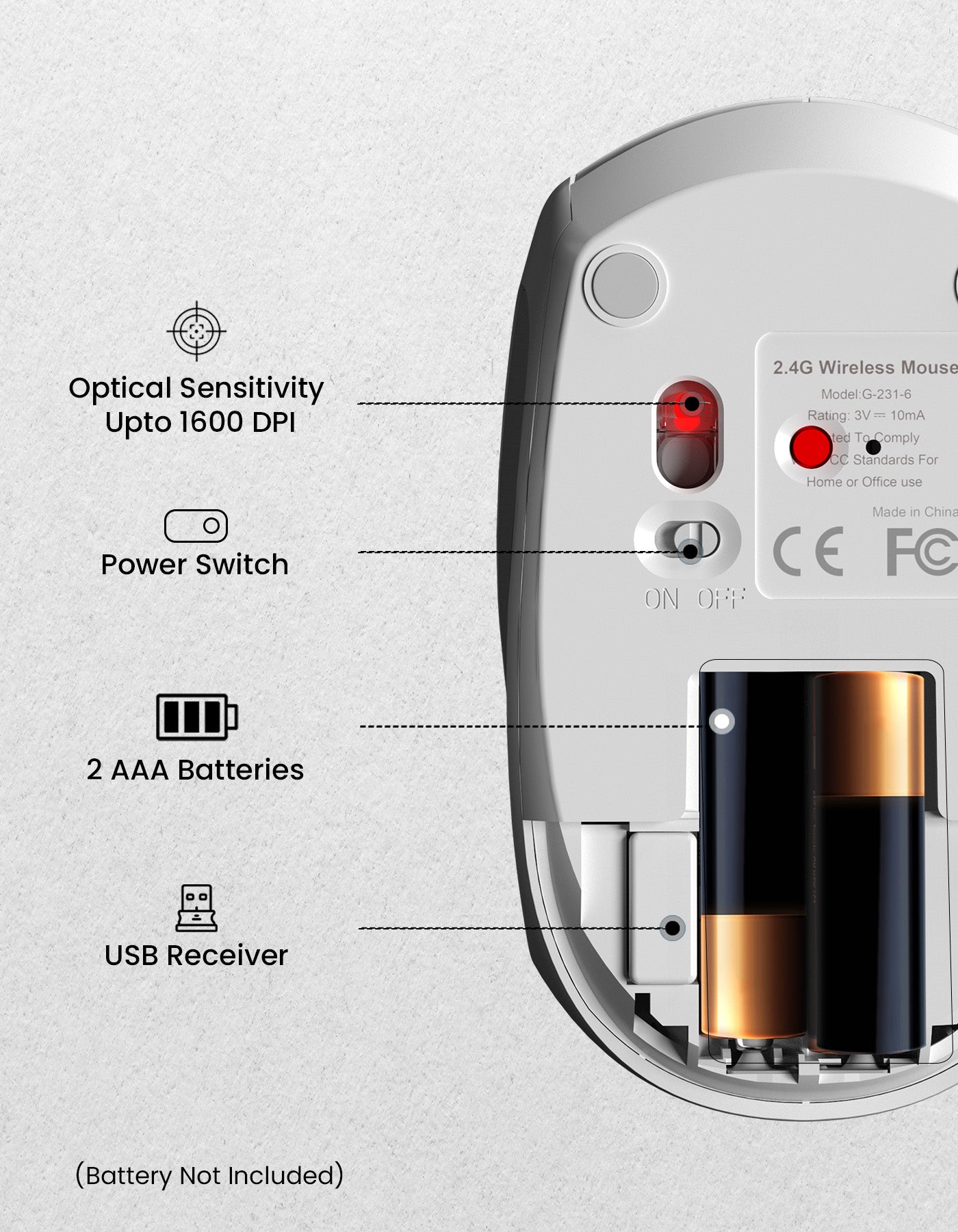 Portronics Toad 30 wireless mouse with Dual connectivity