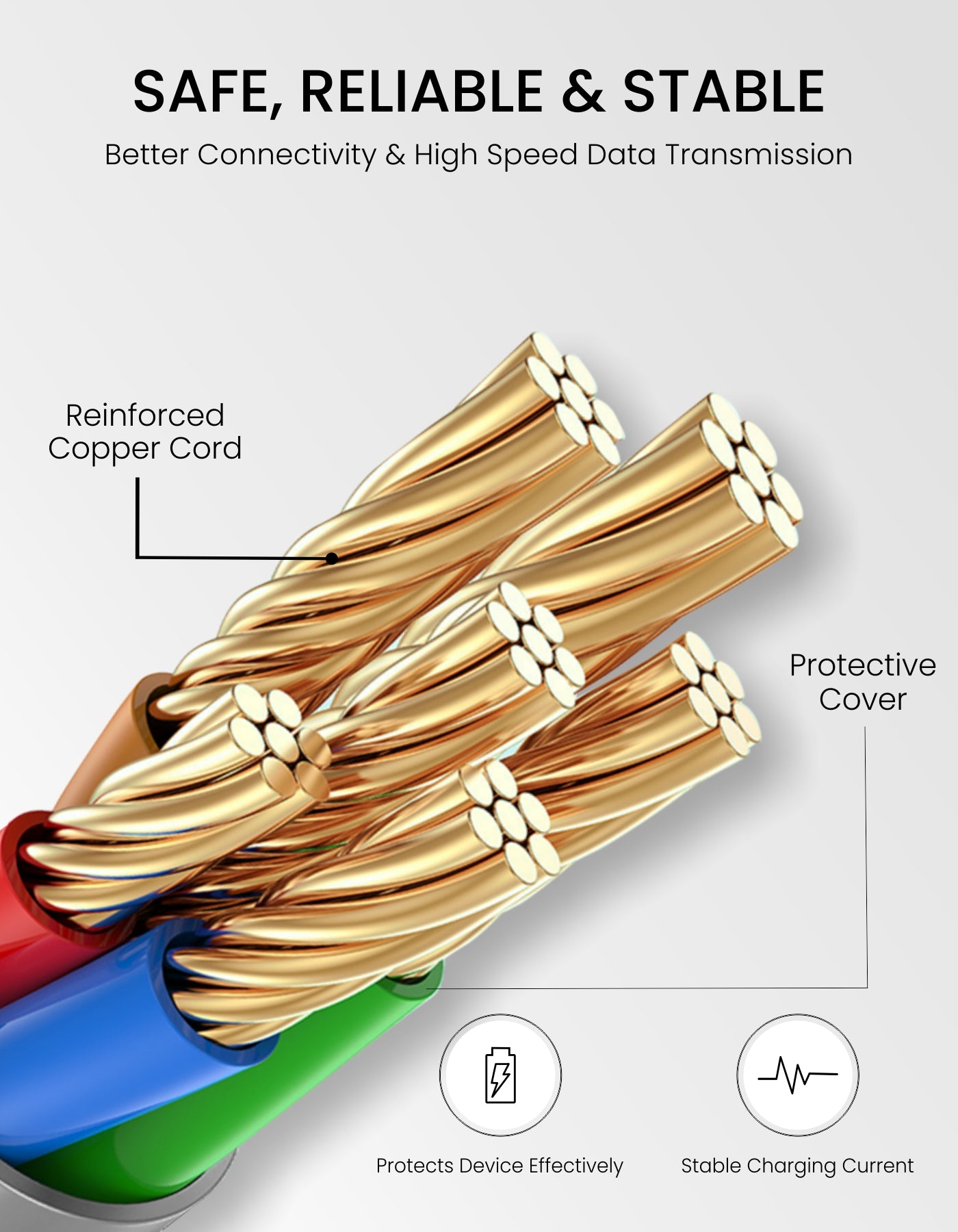 Portronics Konnect L Type C to Type C 60W Charging Cable safe and easy to use