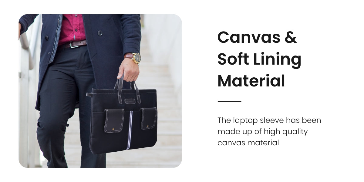 Portronics En Case 103 Laptop Bag & Sleeve fit for all Laptops canvas and soft material