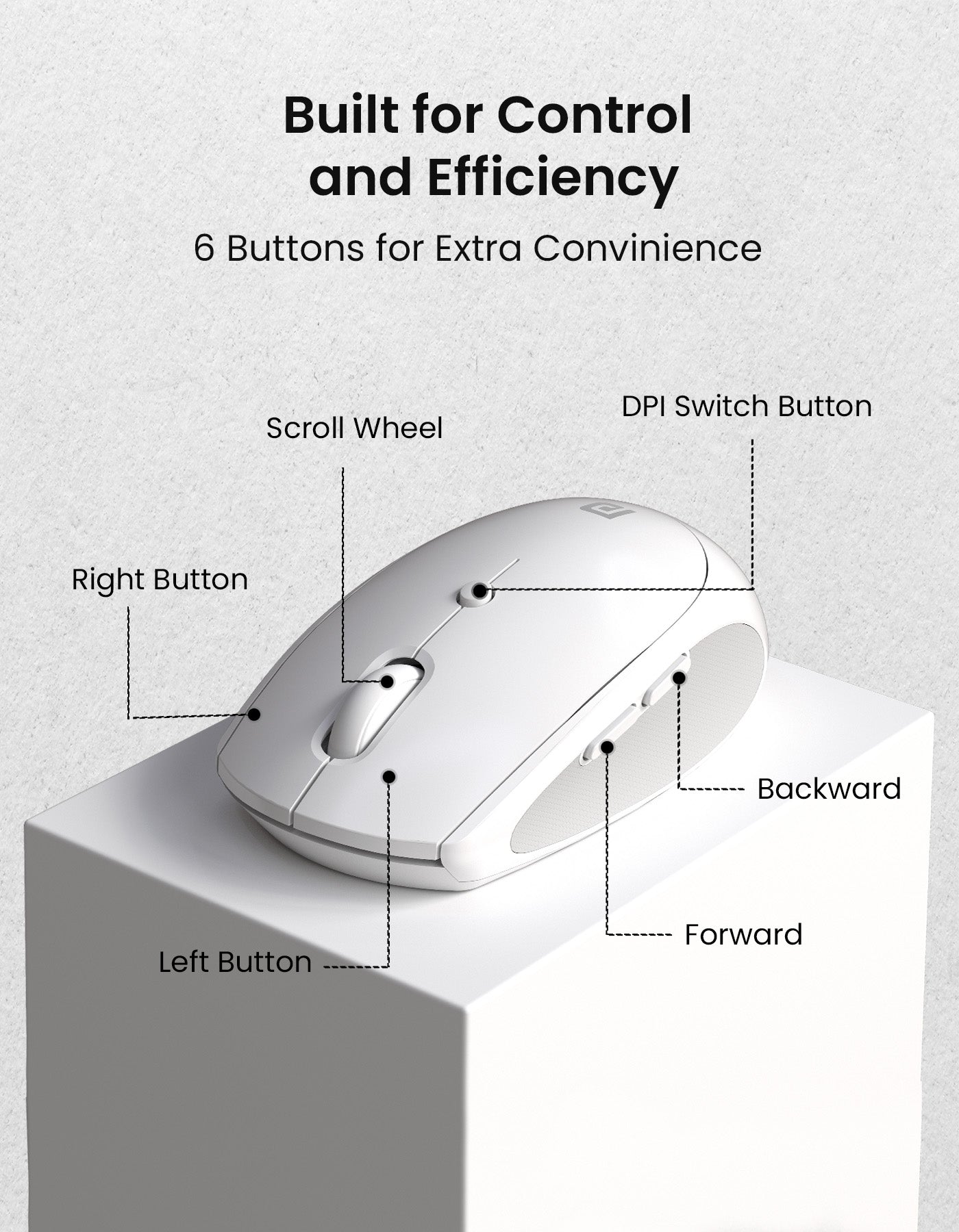 Portronics Toad 30 wireless mouse with 6 button