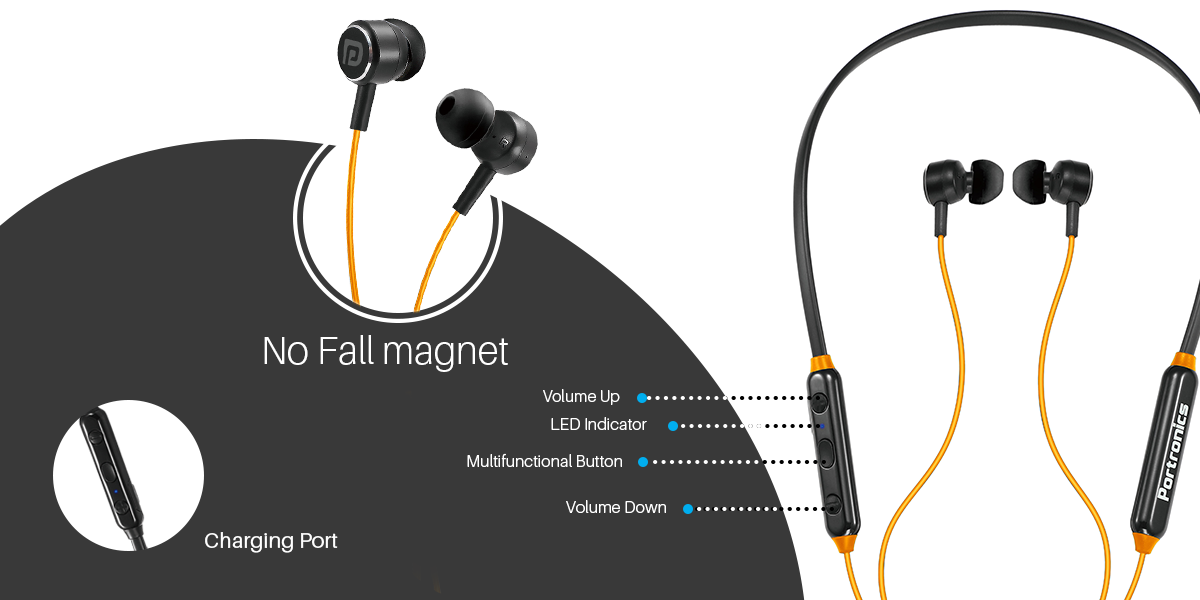 Portronics Harmonics One magnet in buds