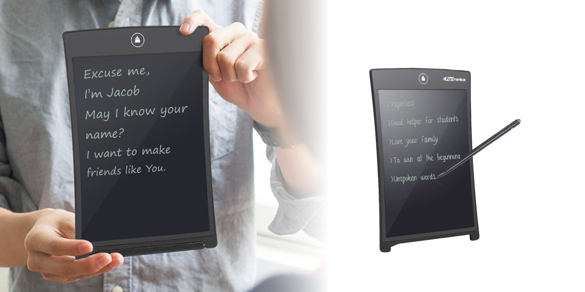 Portronics Ruffpad 8.5: Re-writable LCD Writing Pad & Tablet with buttons