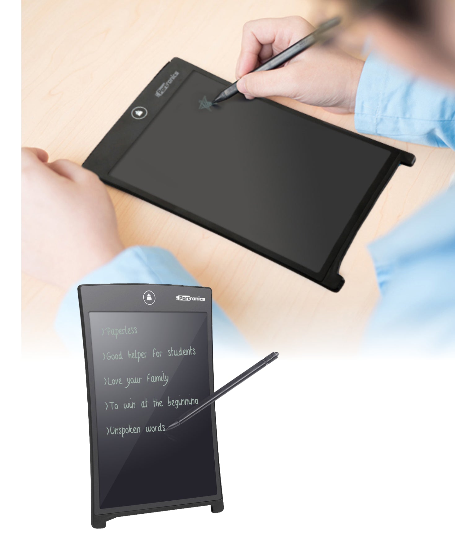 Portronics Ruffpad 8.5: Re-writable LCD Writing Pad & Tablet 