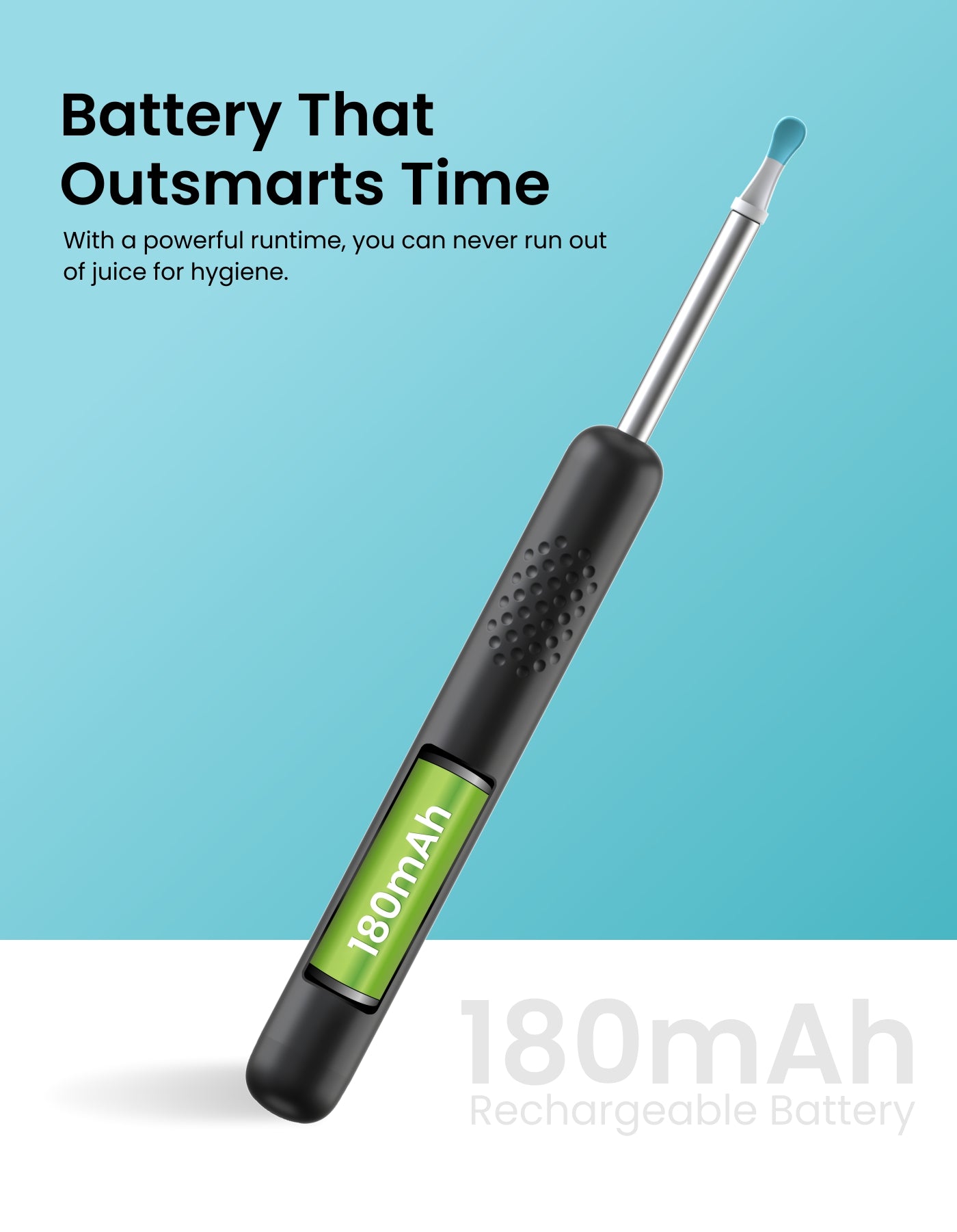 ear cleaning device with good battery