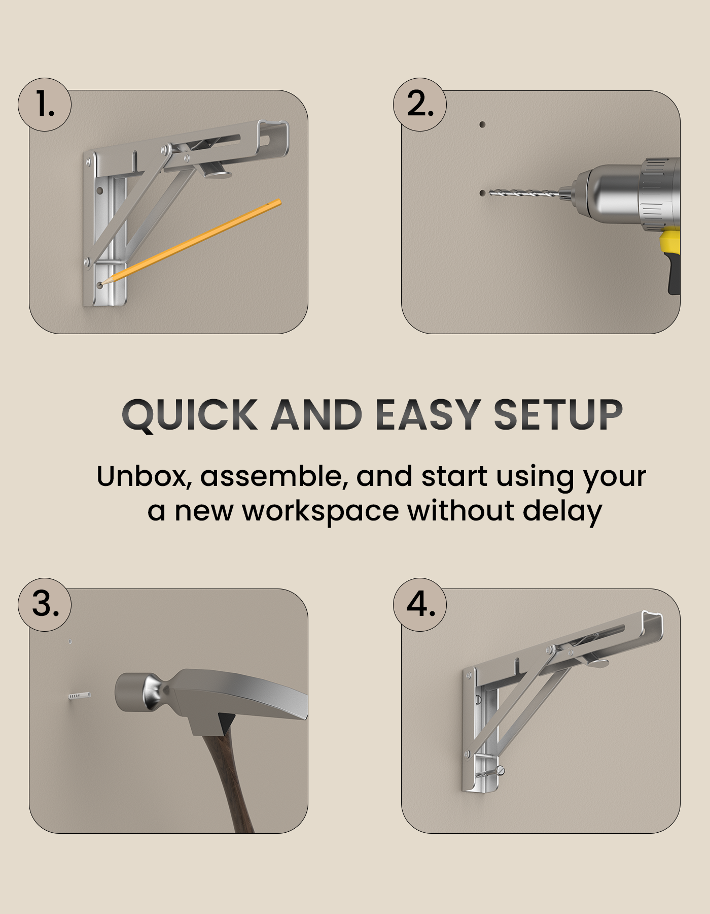 Aluminium alloy legs of Portronics My Buddy adjustable and portable Laptop Stand for bed