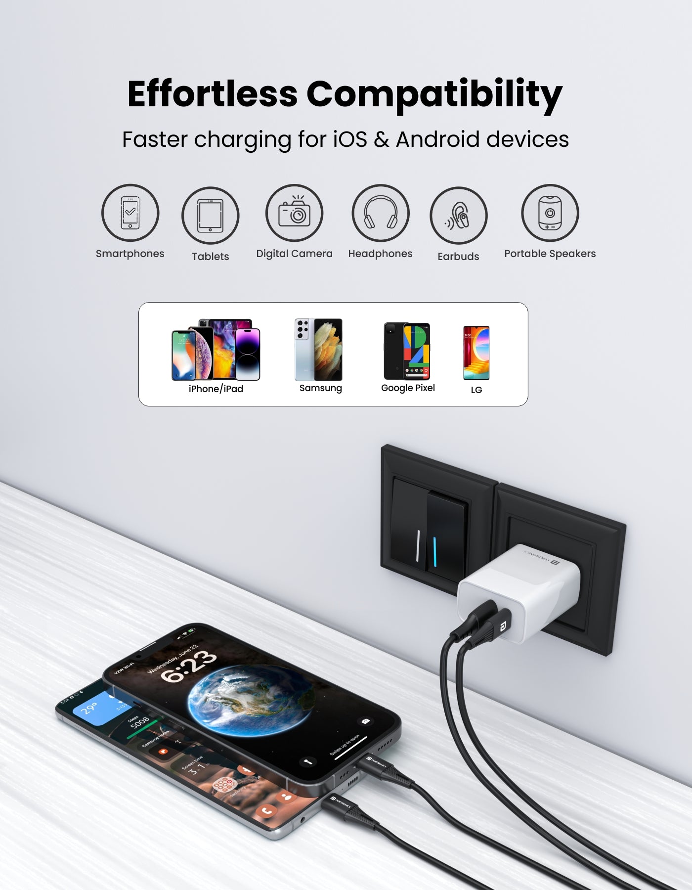 Adapto 20 - 18W Type-C PD Charger/Adapter with Fast Charging
