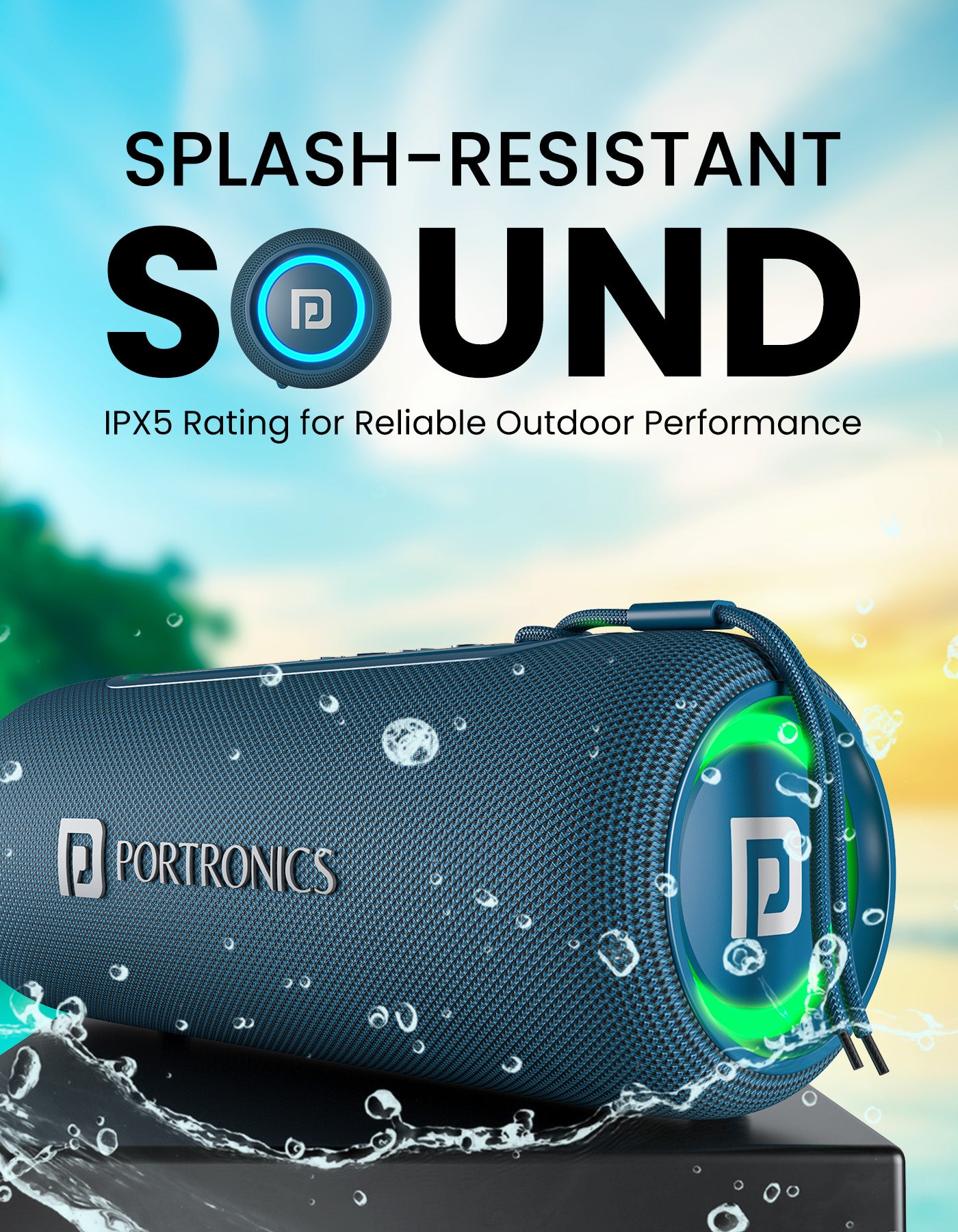 Portronics Resound 2 best portable speakers in india under 3000 for iOS & Android, Fast and easy connectivity