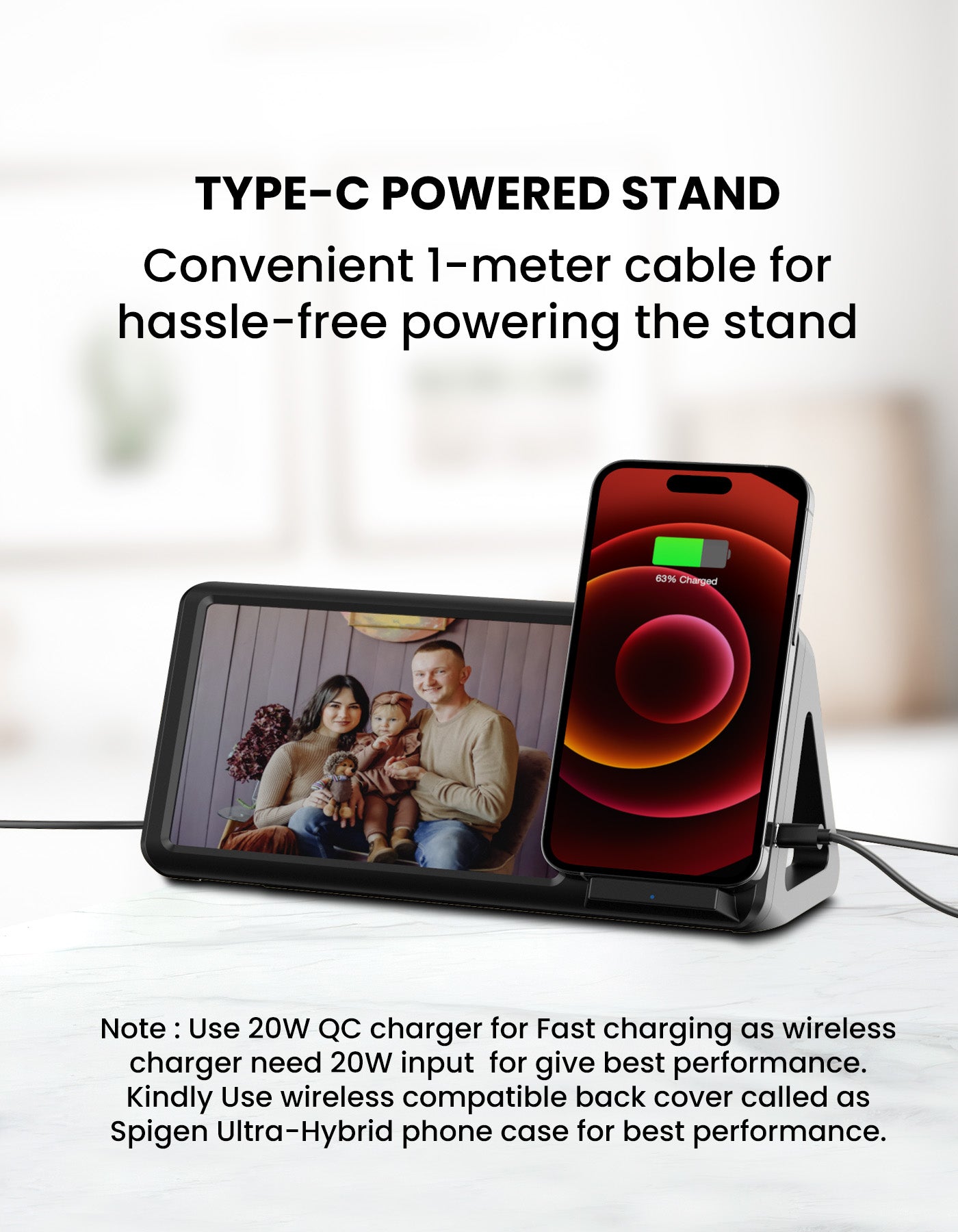 Portronics Freedom 5 Double Coil 15W Wireless Charger