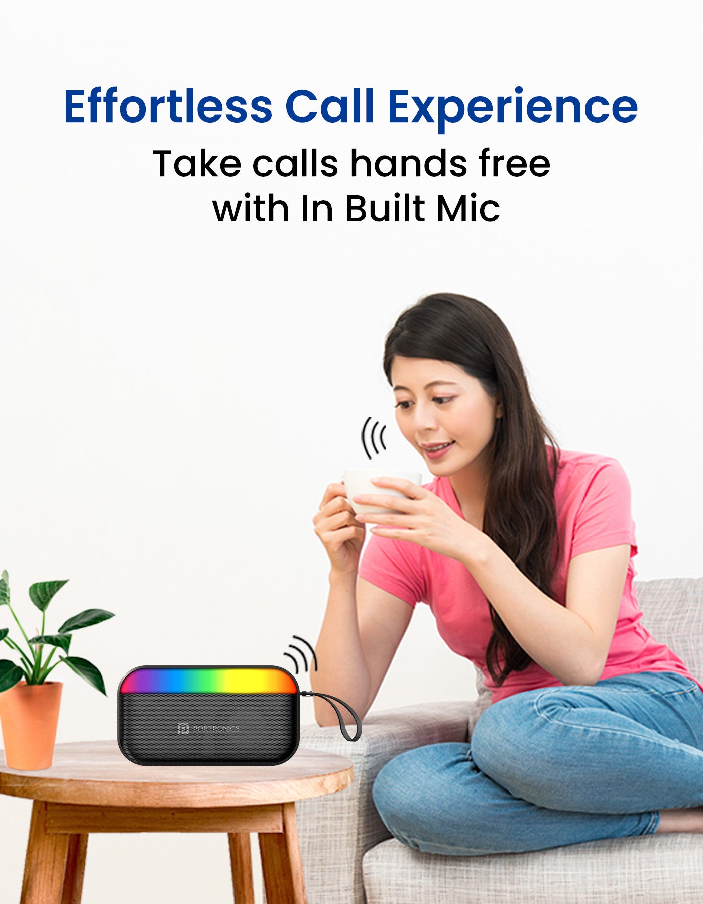 Portronics pulg 2 mini Portable Wireless Bluetooth Speaker 8W