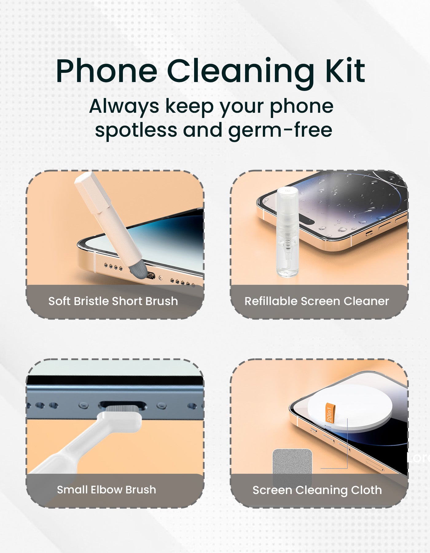 screen cleaner kit: portronics clean G