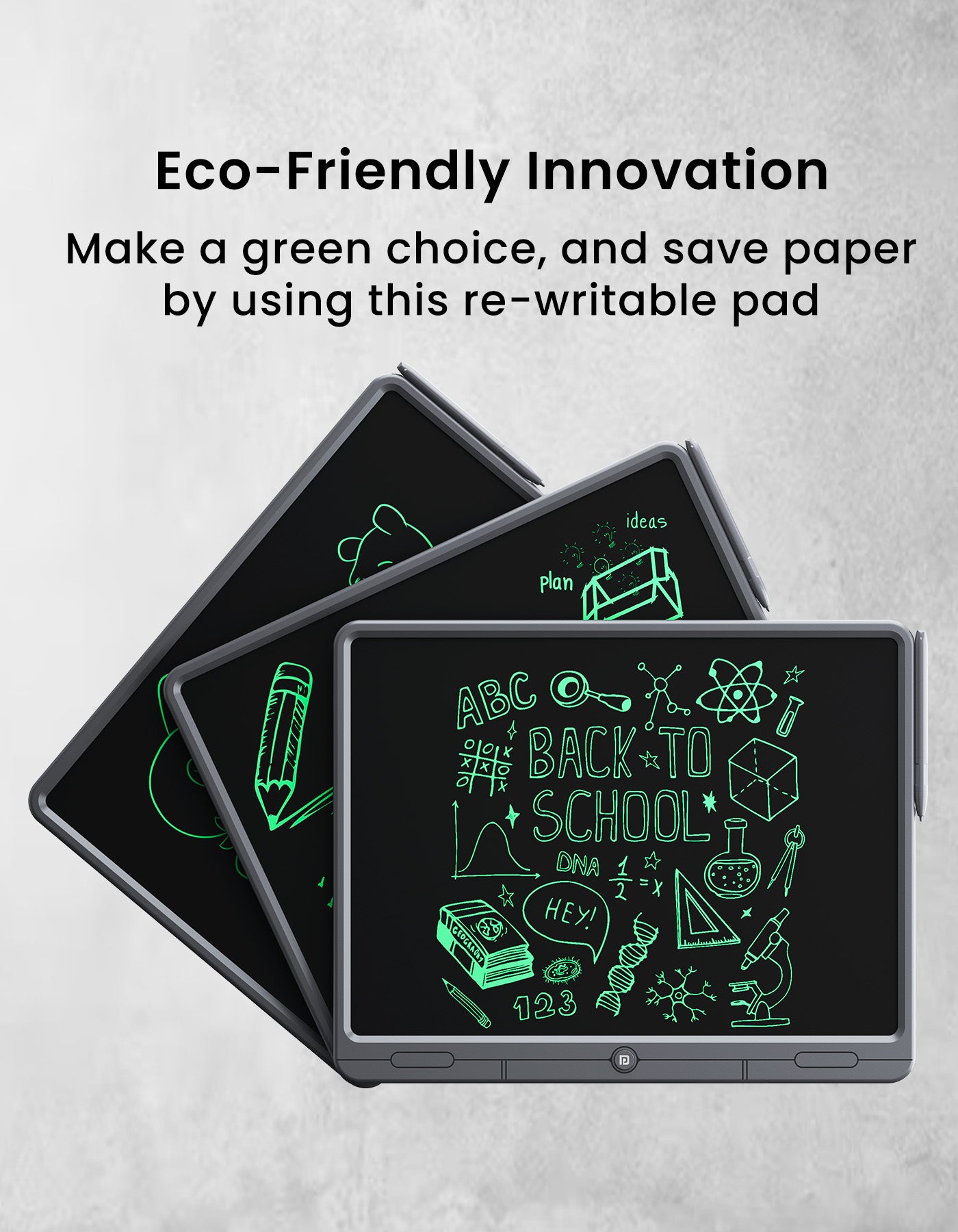 Portronics Ruffpad 21 LCD Writing Pad and writing Tablet is eco friendly