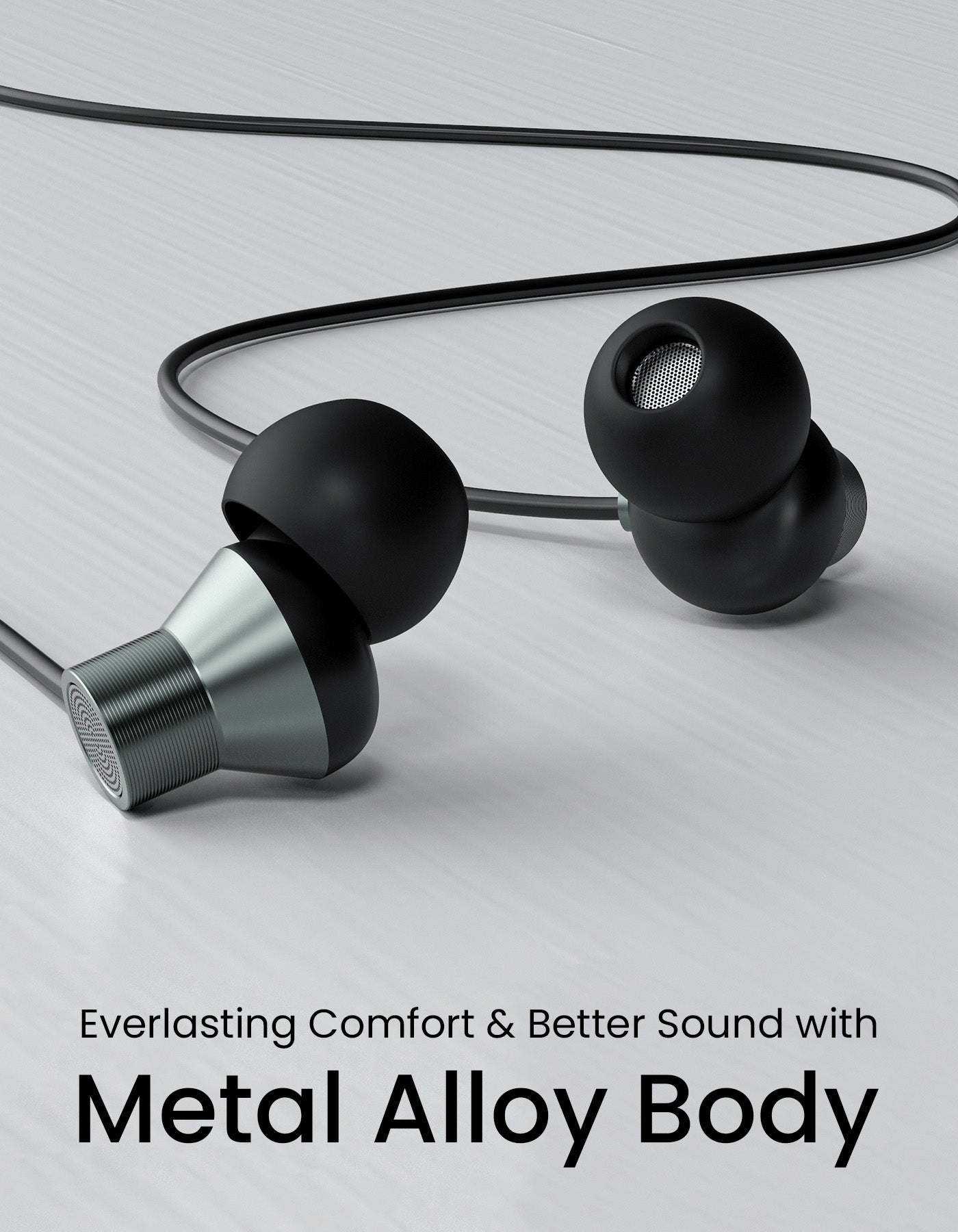 Smart and durable portronics earphone Conch tune A
