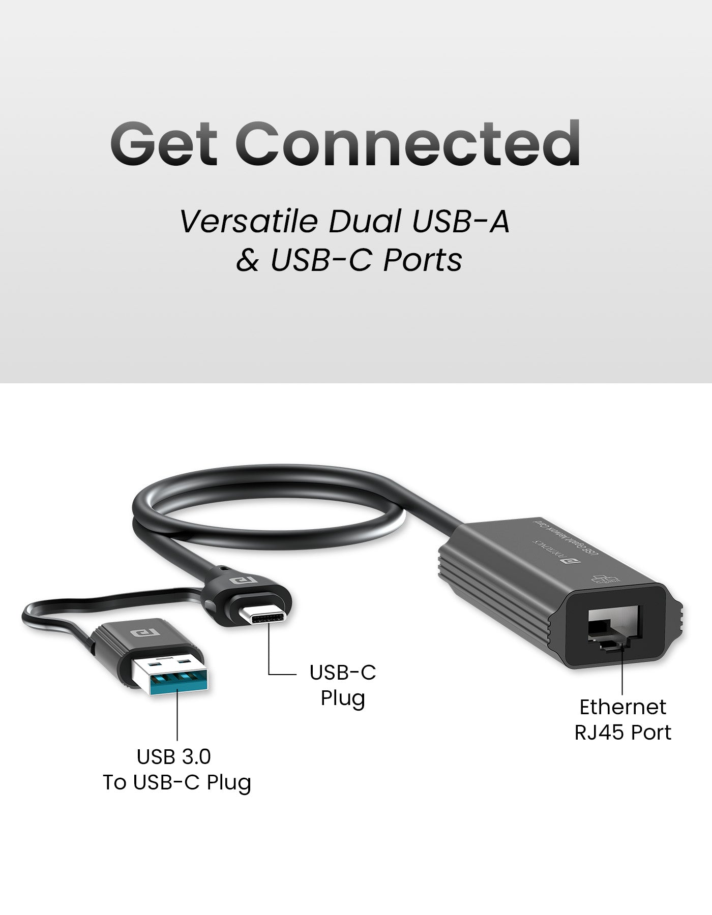 Portronics Mport X1 Ethernet Adapter with dual USB Port