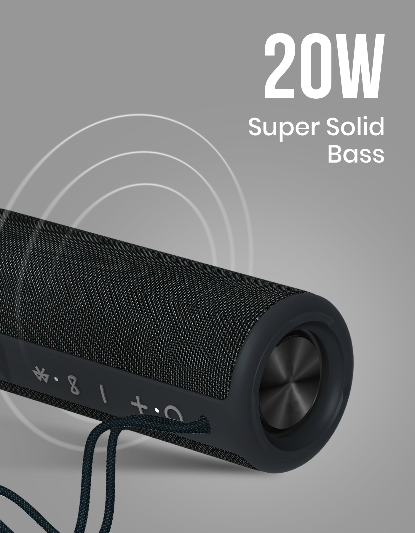 Portronics Breeze Plus True Bluetooth Portable speaker with High quality base