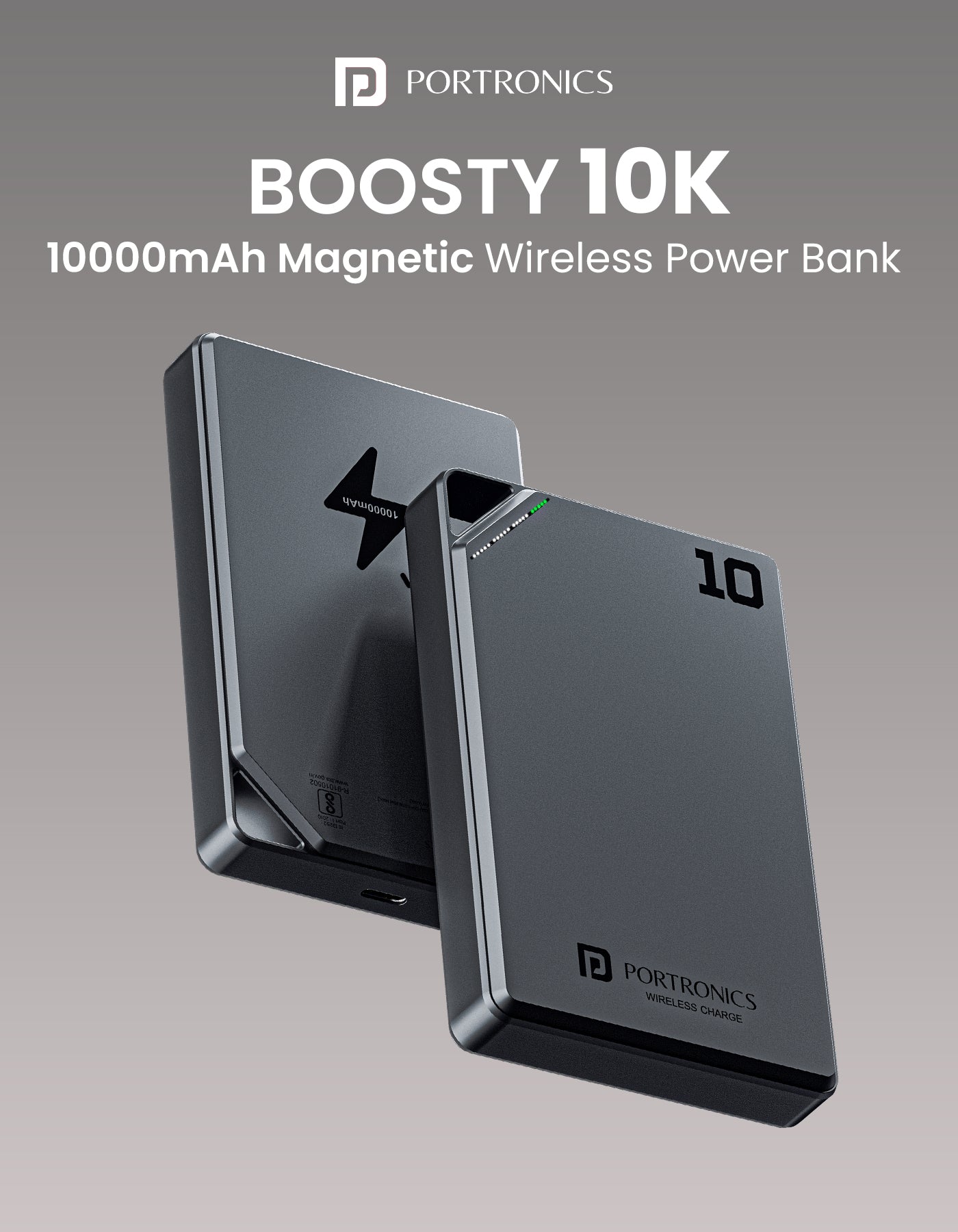 Portronics Boosty 10K 10000mah fast charging wireless power bank| best power bank with aluminum alloy at best price