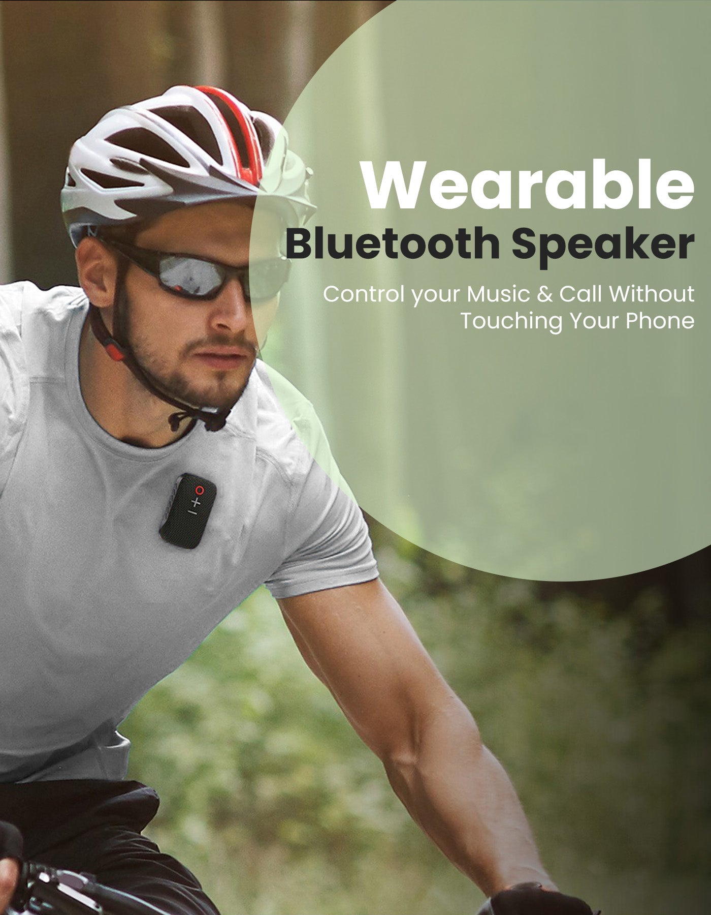 Portronics talk three 2w portable mini wearable bluetooth speaker