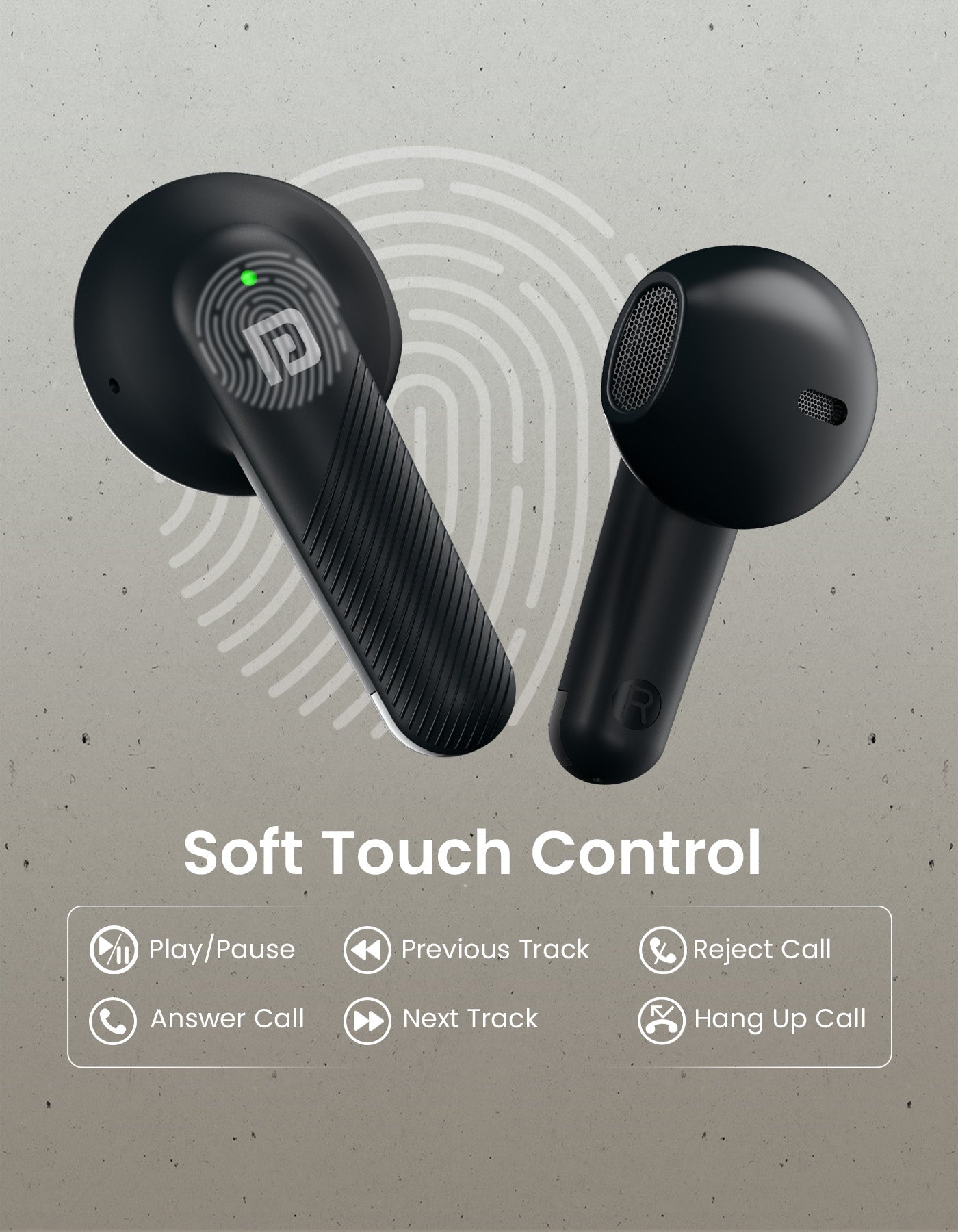 Portronics Harmonics Twins s18 Smart wireless TWS earbuds| noise cancelling earbuds under 1000| earbuds with soft touch control