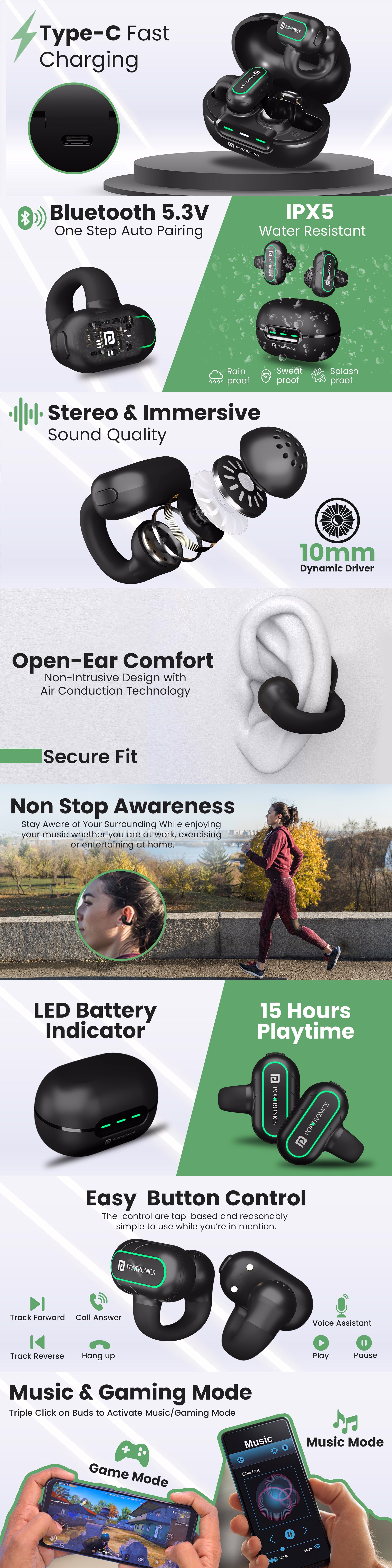 Portronics Harmonics Twins S15 True Wireless Earbuds