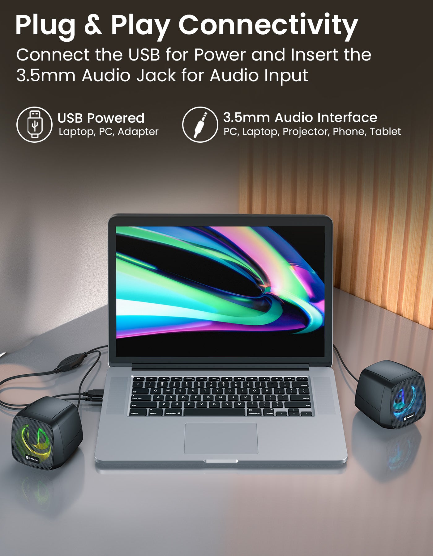 Portronics In tune 6 Portable Soundbar speaker with, USB port, 6W with in volume controller